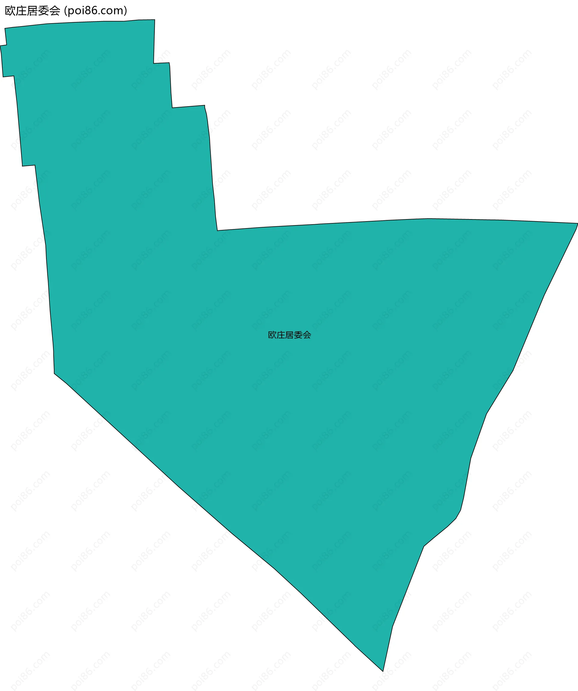 欧庄居委会边界地图