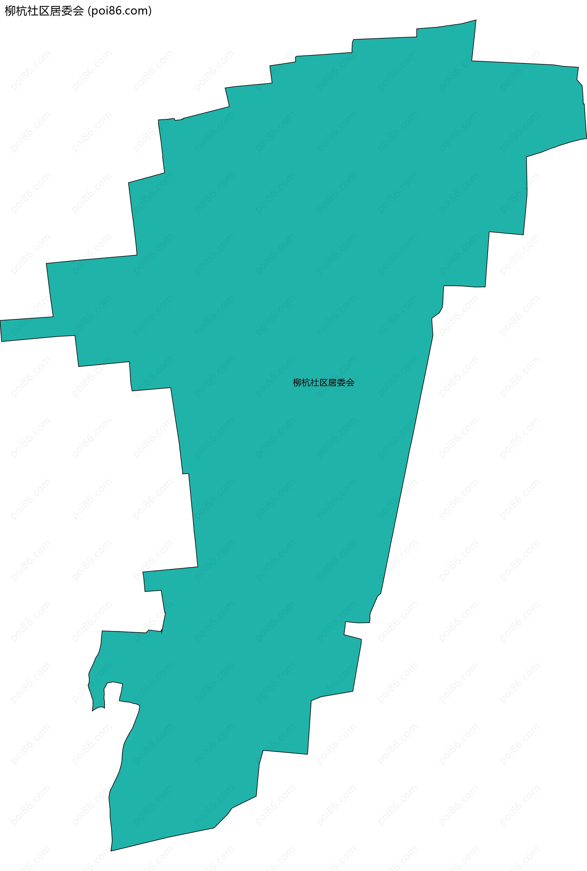 柳杭社区居委会边界地图