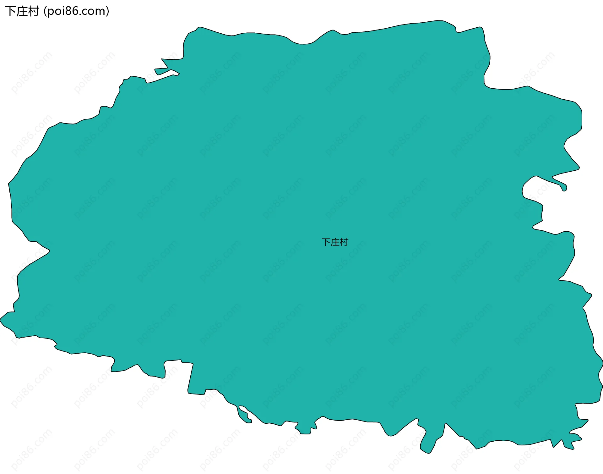 下庄村边界地图