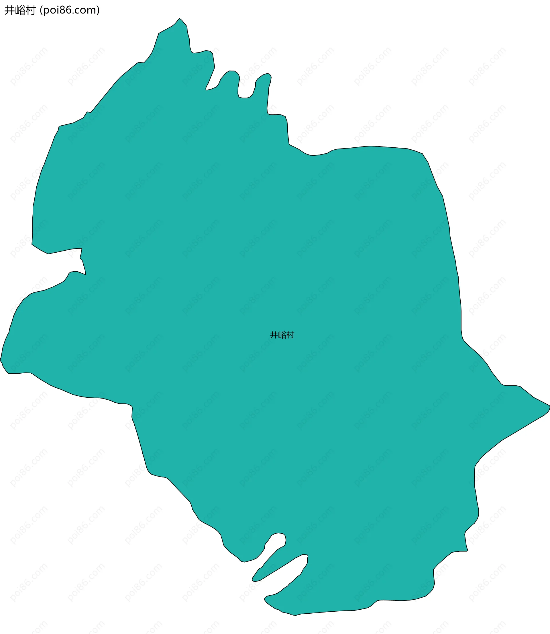 井峪村边界地图