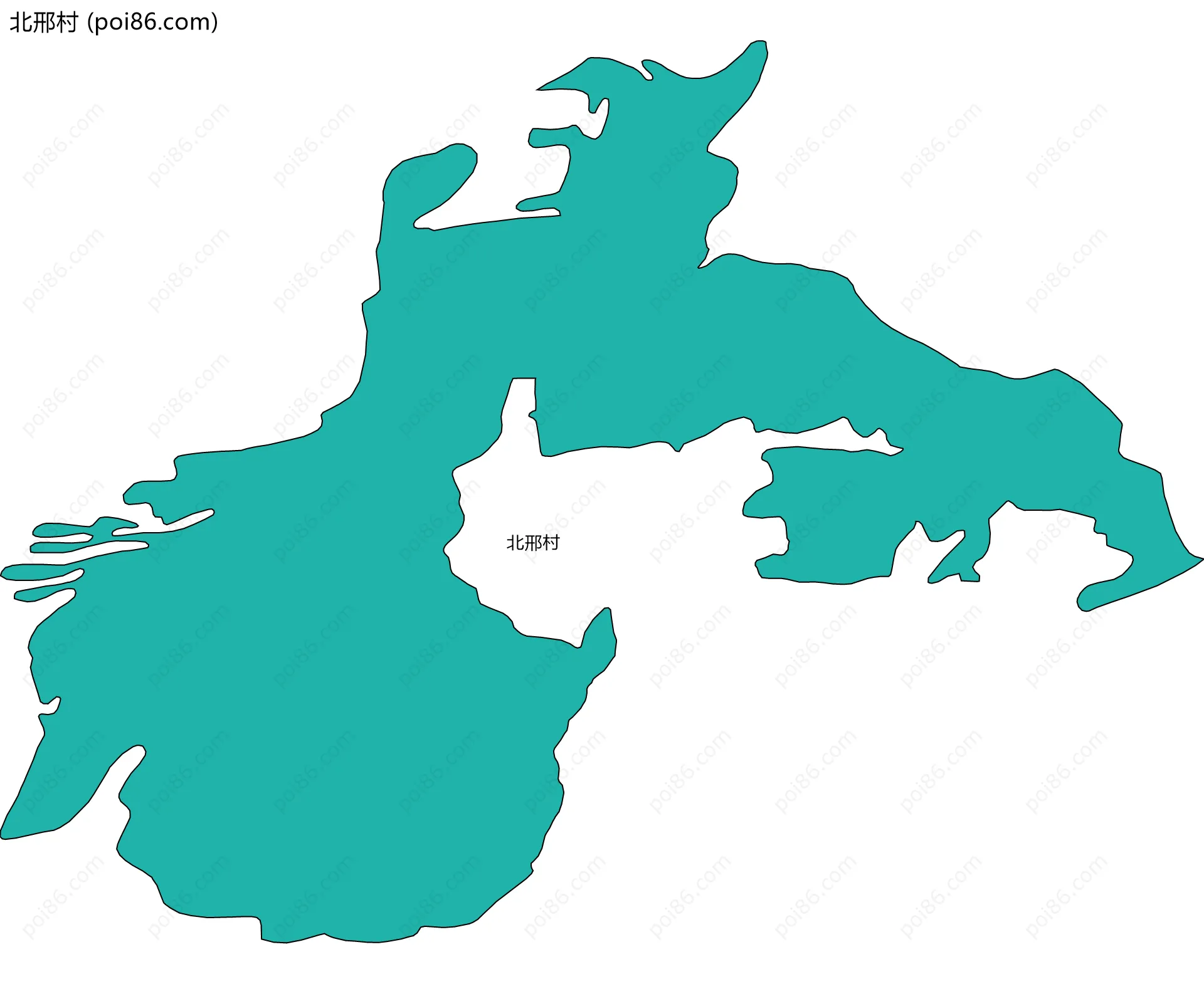 北邢村边界地图