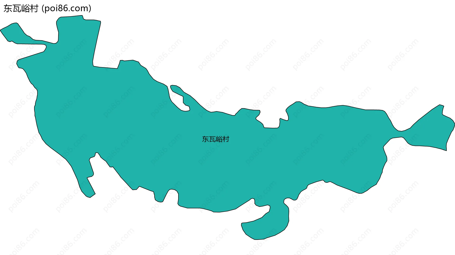 东瓦峪村边界地图