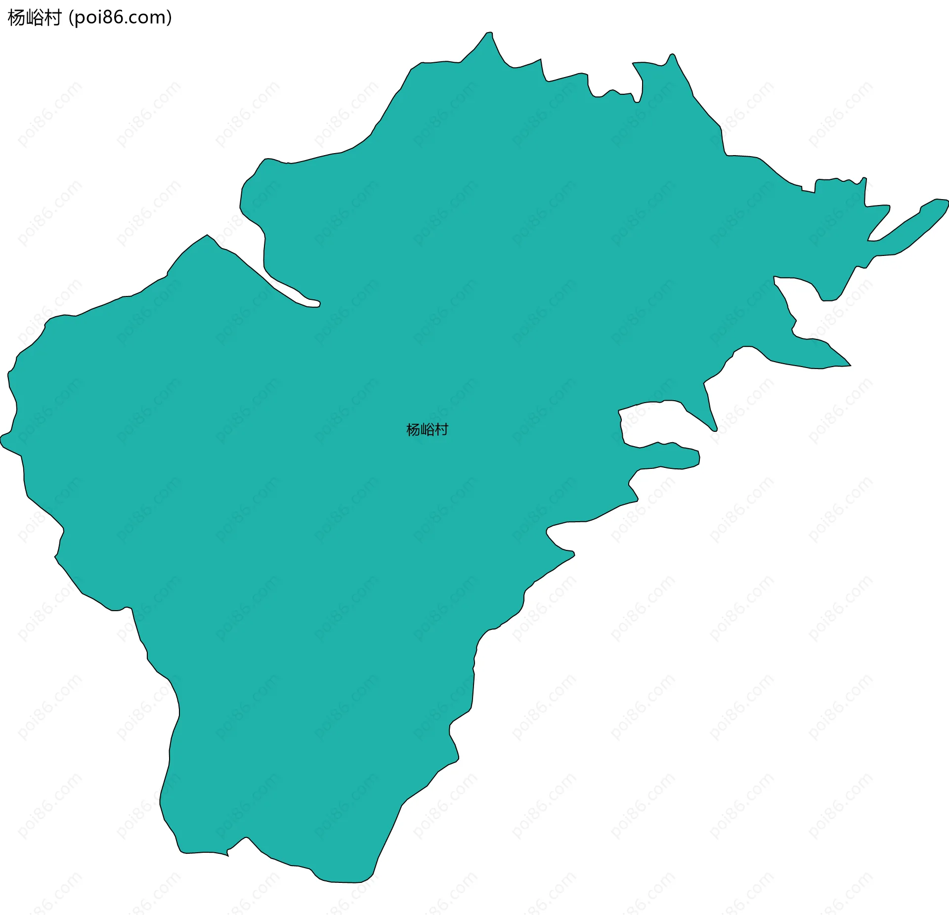 杨峪村边界地图