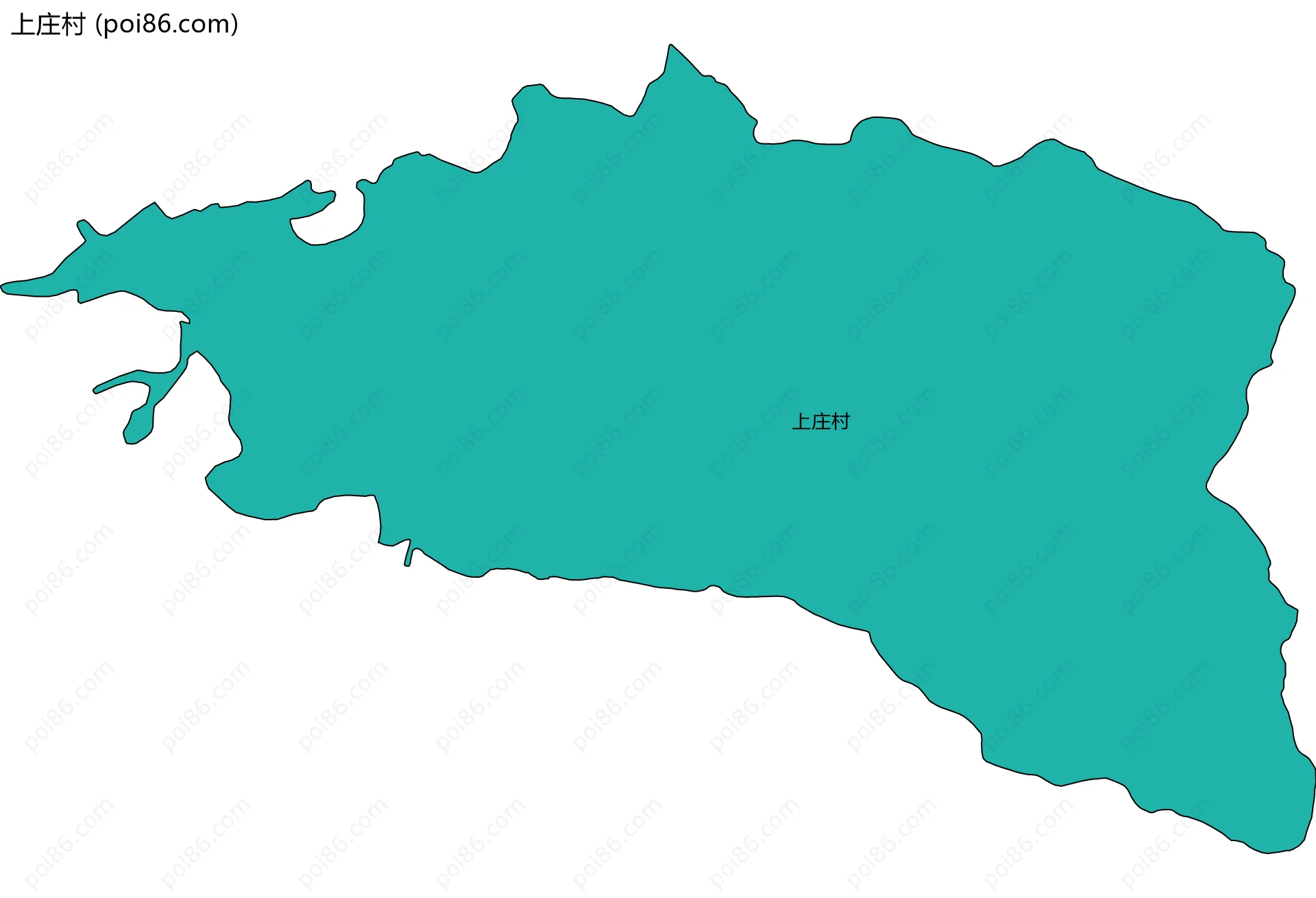 上庄村边界地图