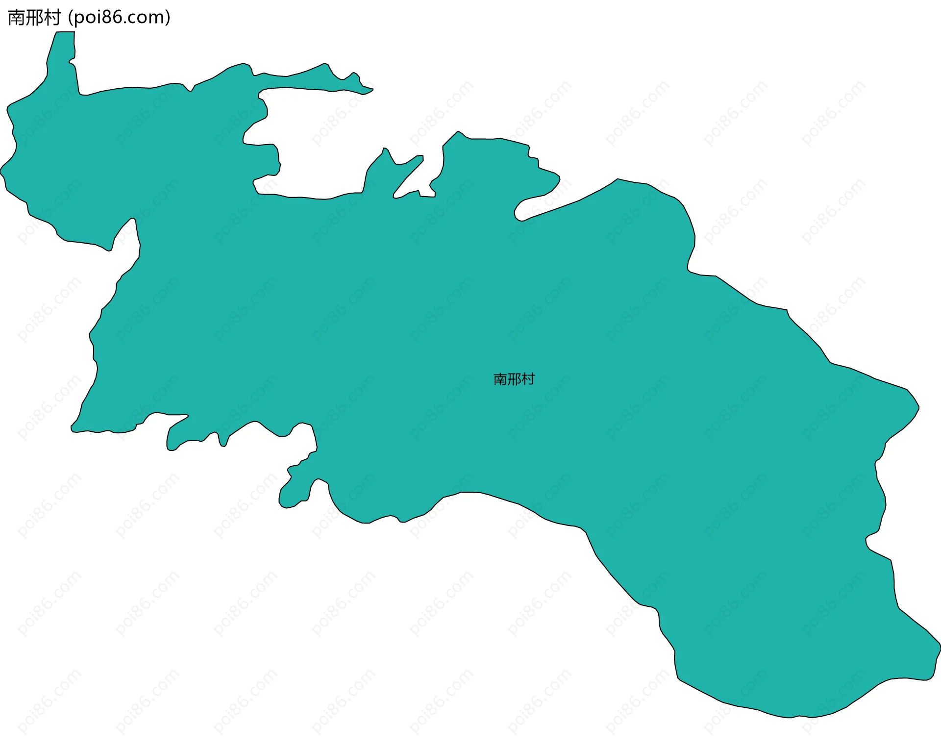 南邢村边界地图