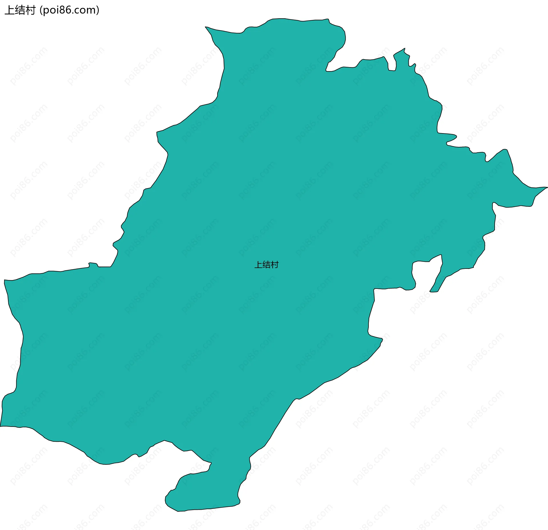 上结村边界地图