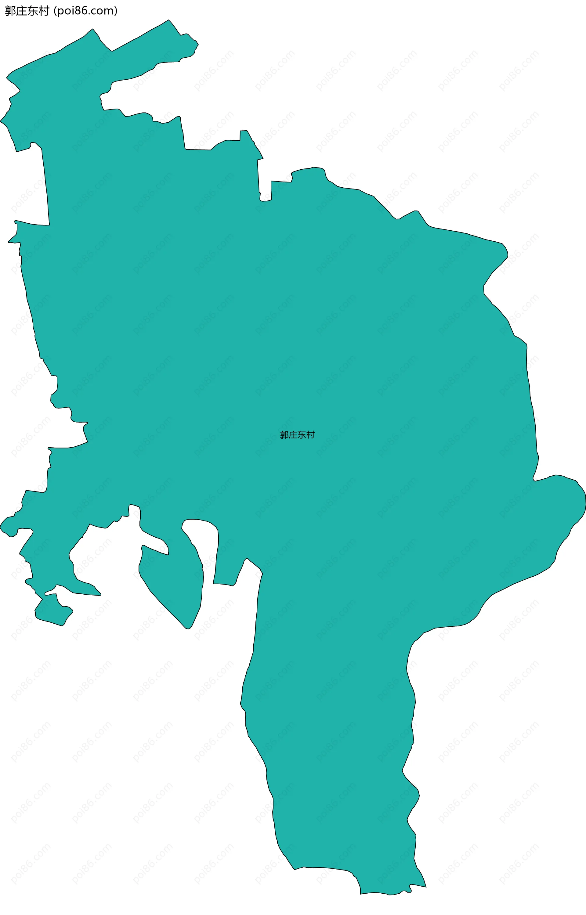 郭庄东村边界地图