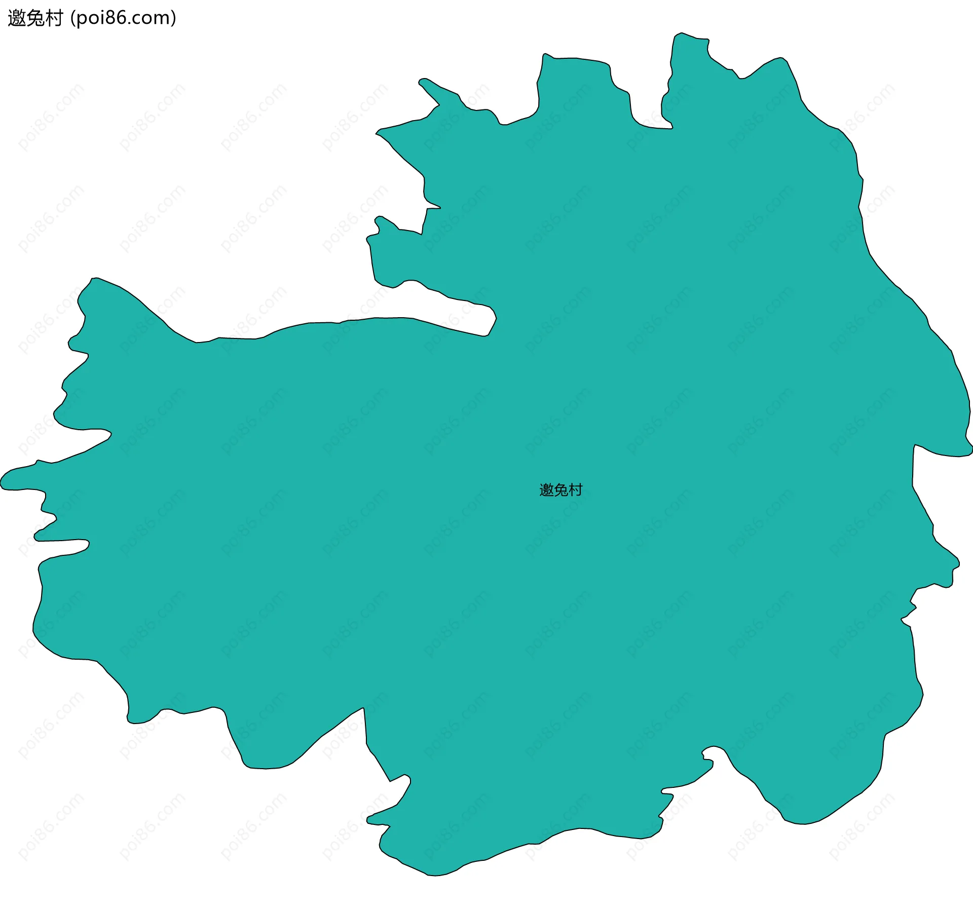 邀兔村边界地图