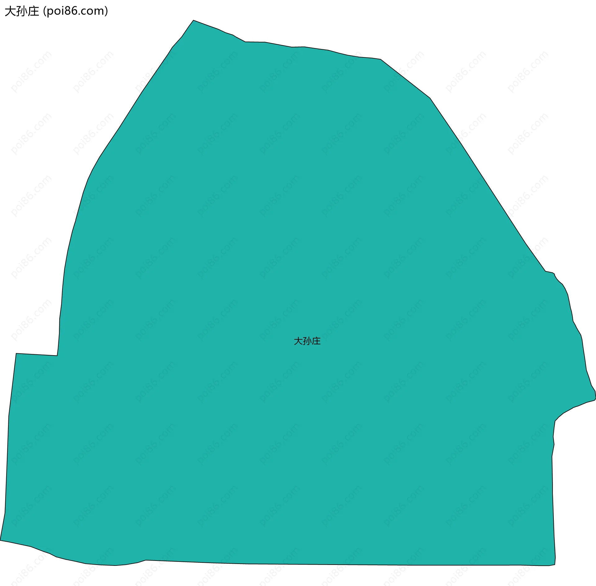 大孙庄边界地图