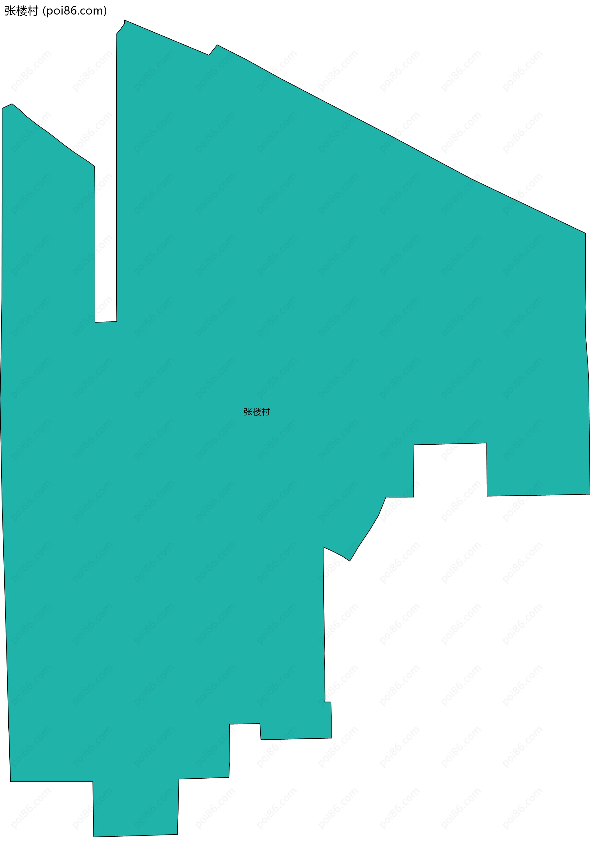 张楼村边界地图