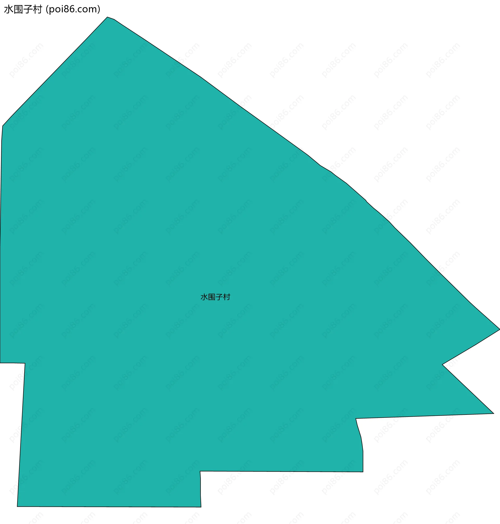 水围子村边界地图