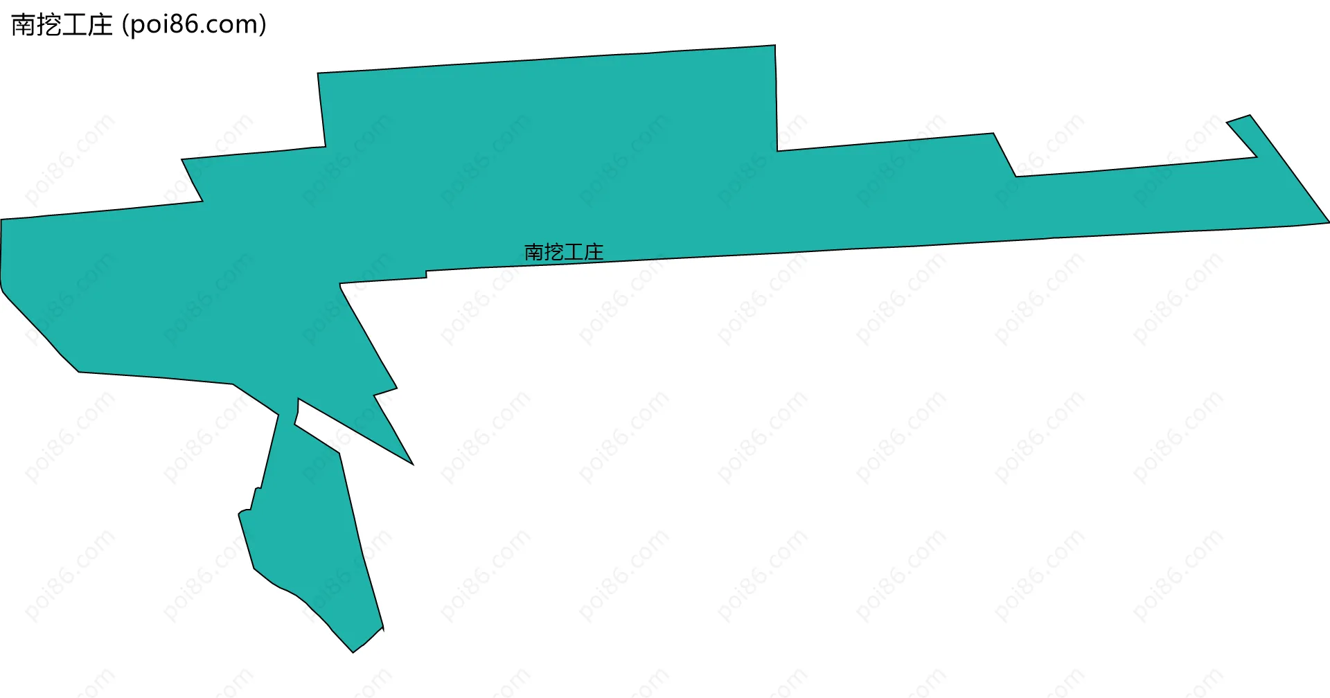 南挖工庄边界地图