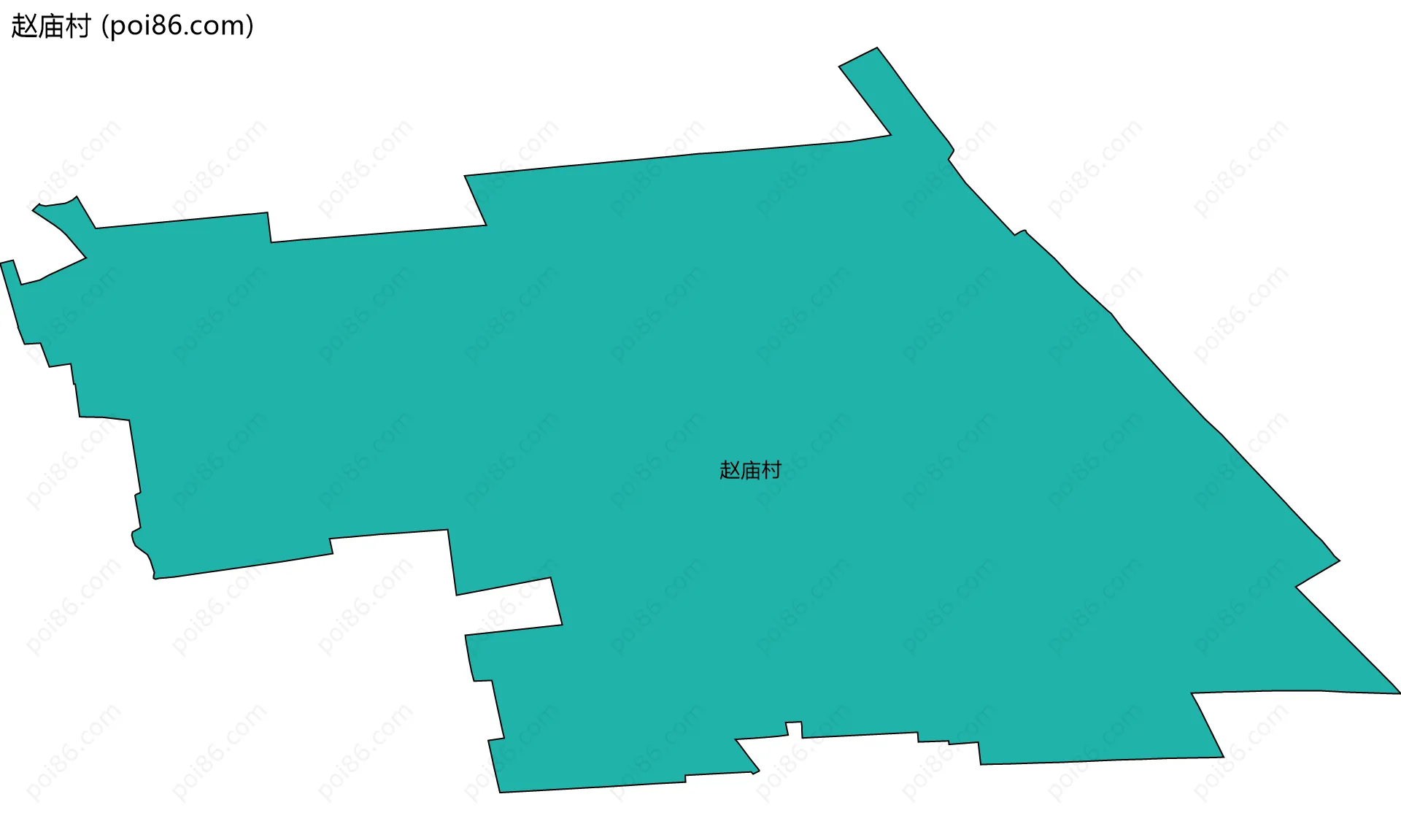 赵庙村边界地图