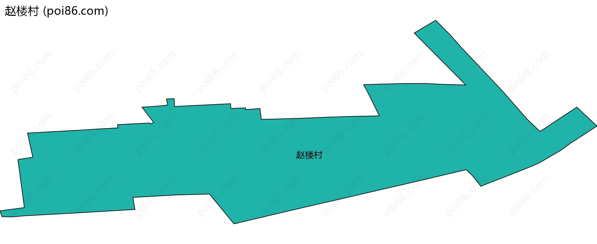 赵楼村边界地图