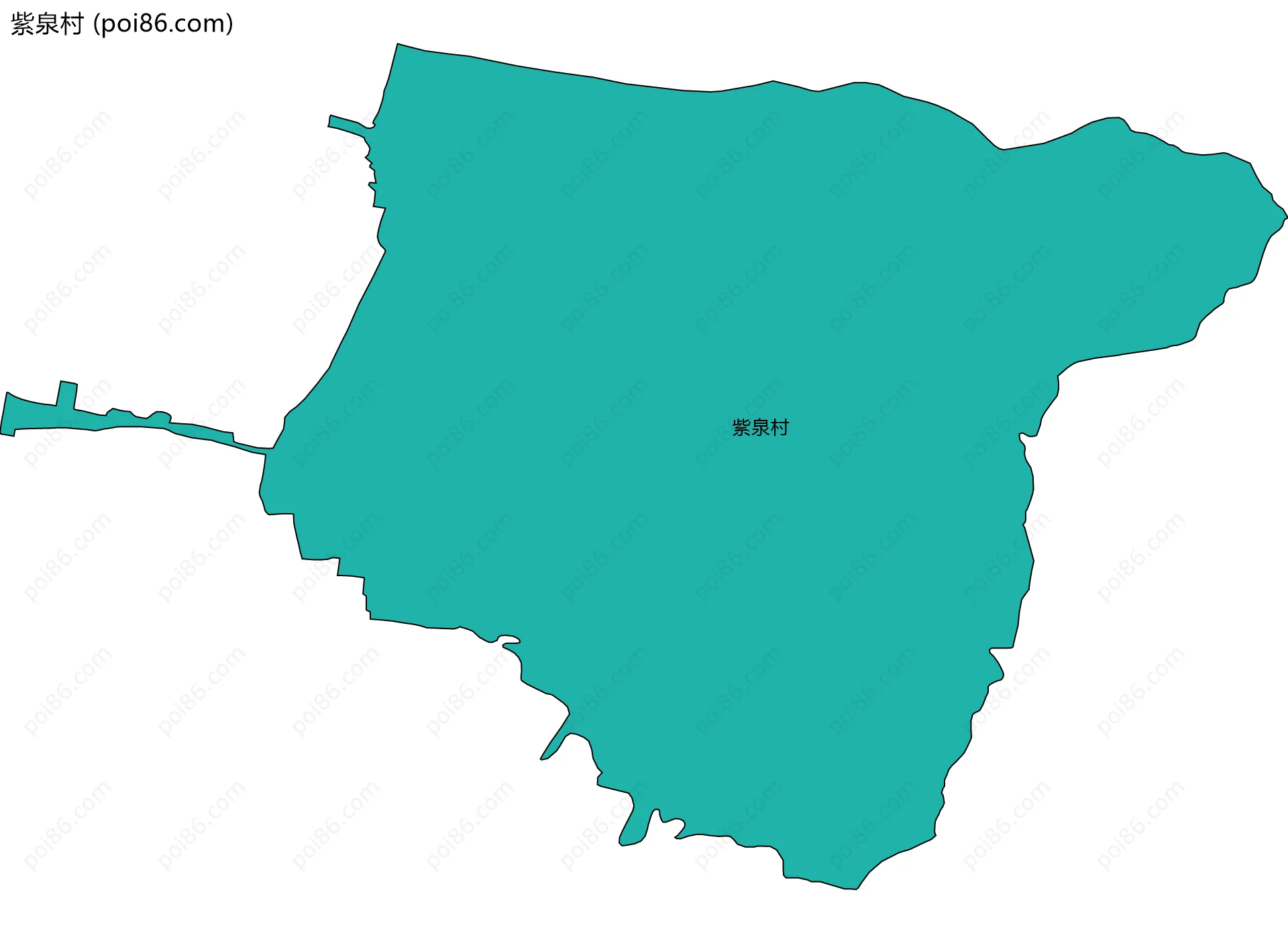 紫泉村边界地图