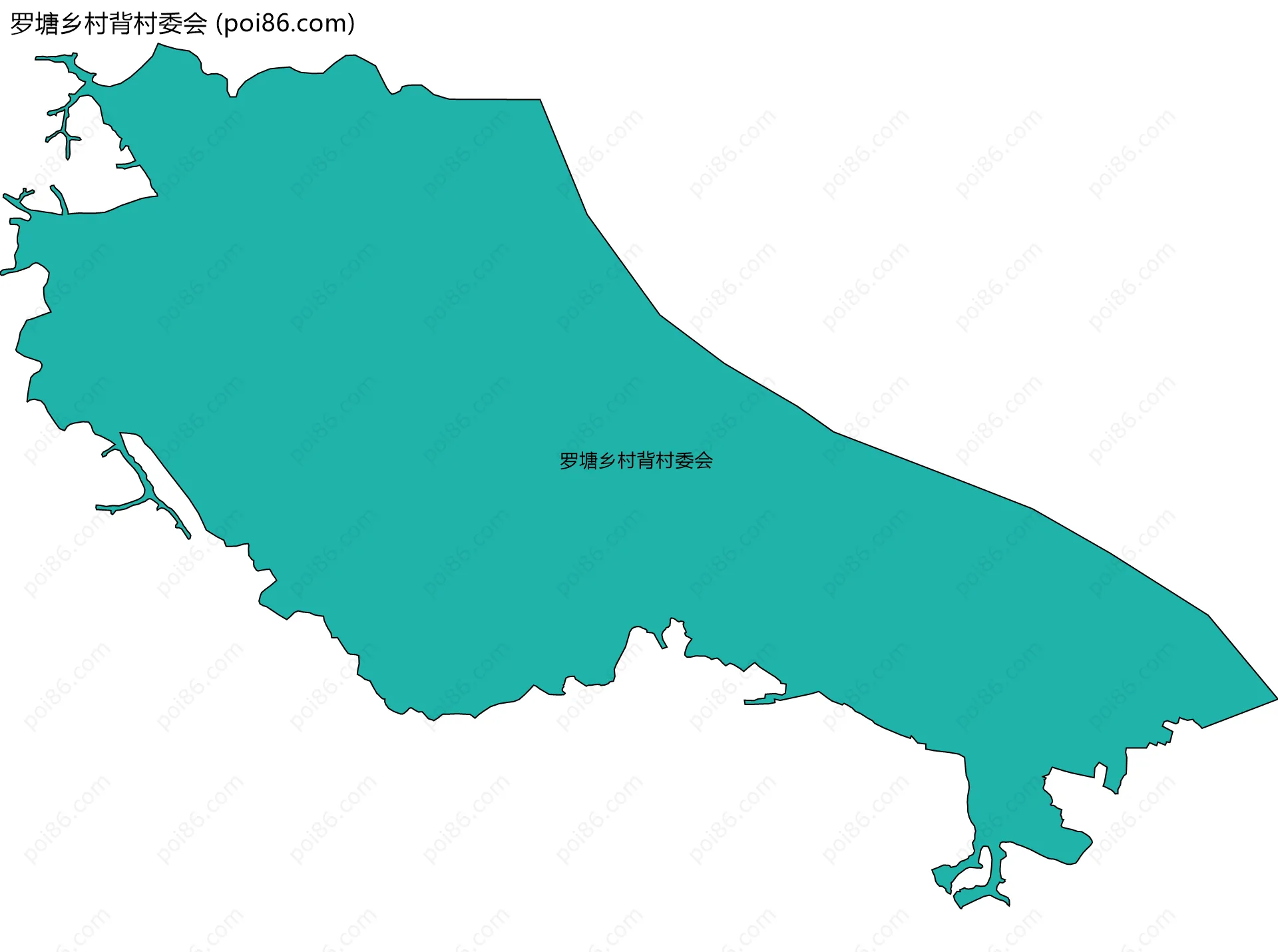 罗塘乡村背村委会边界地图