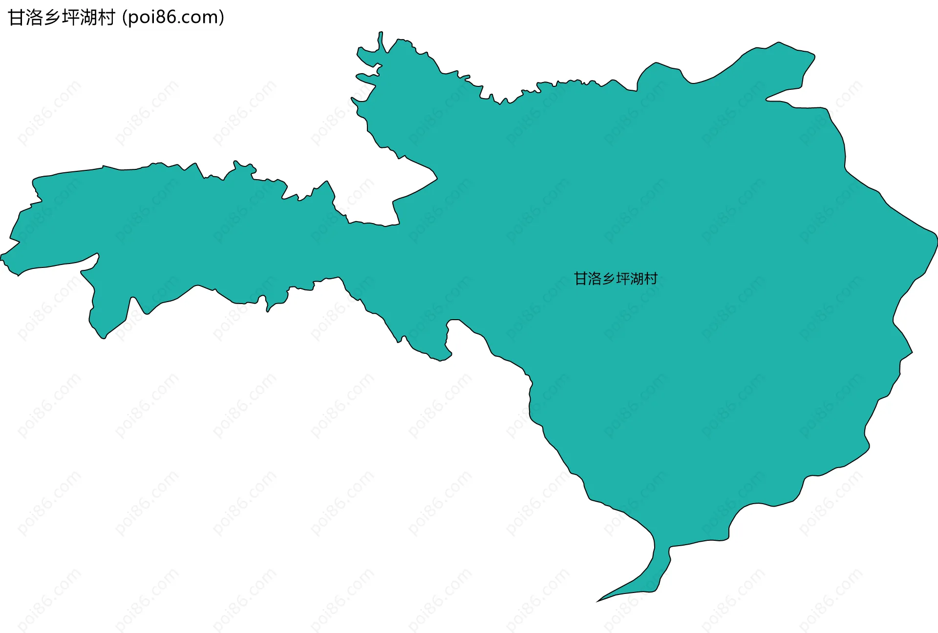 甘洛乡坪湖村边界地图