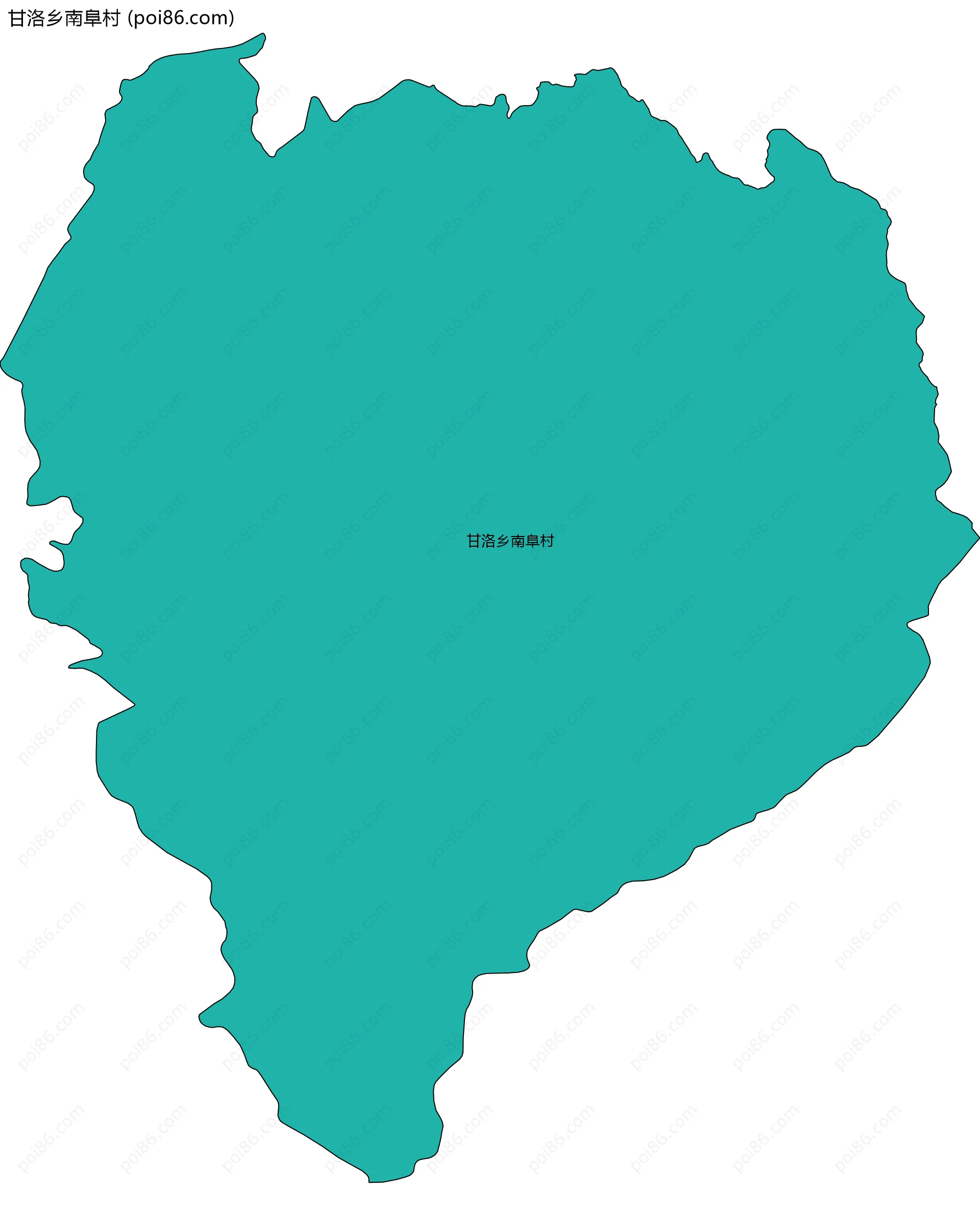 甘洛乡南阜村边界地图