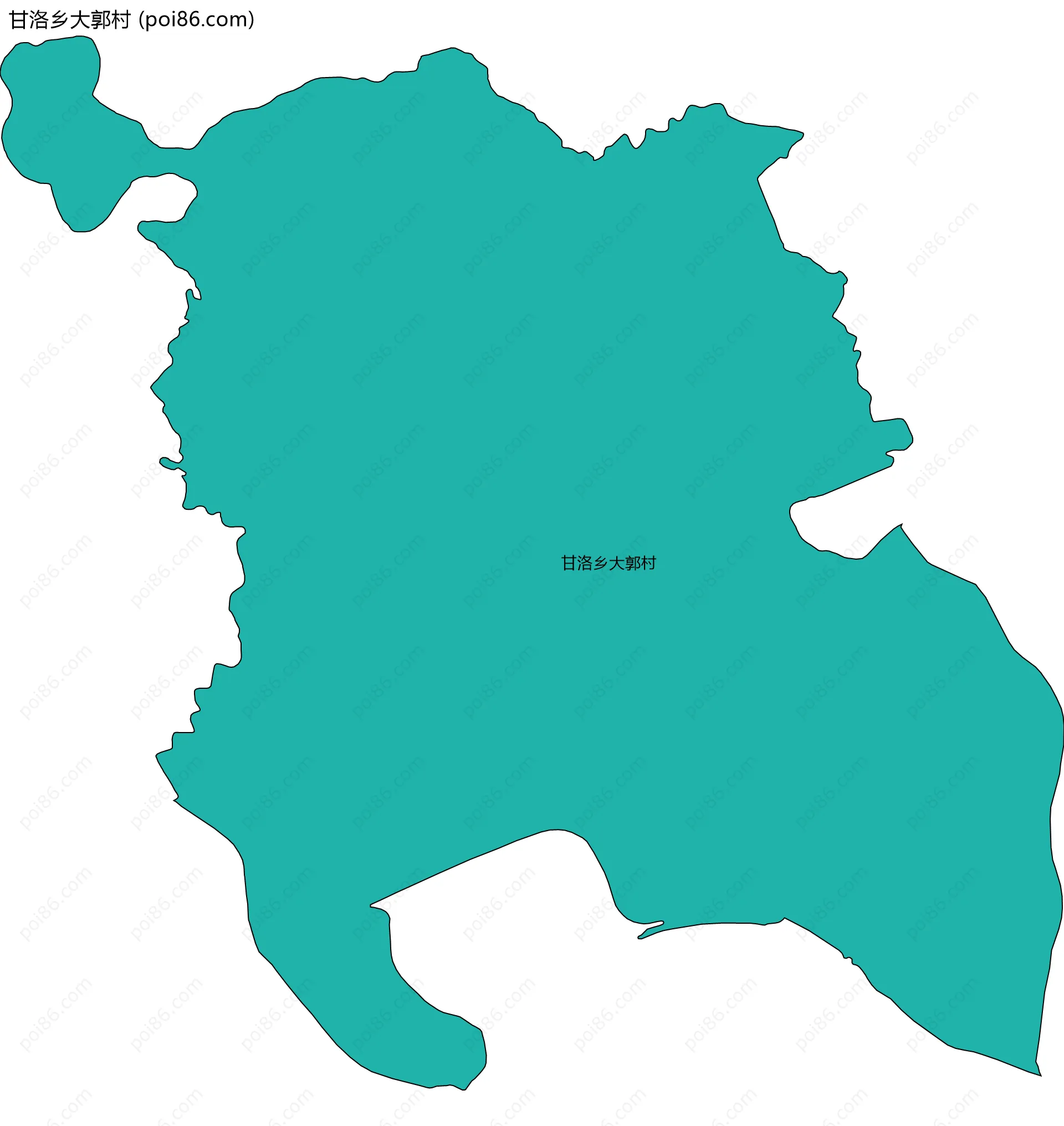 甘洛乡大郭村边界地图