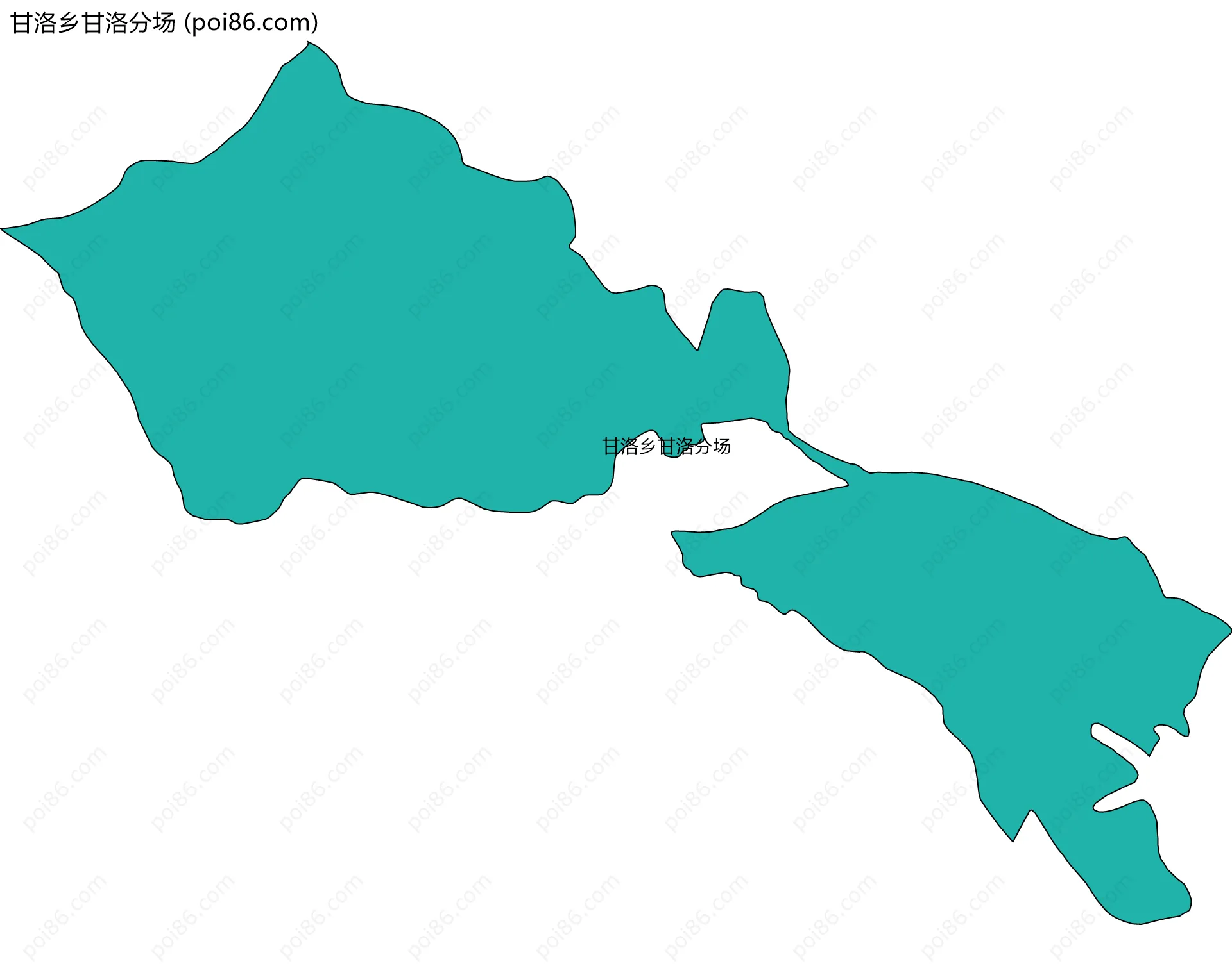甘洛乡甘洛分场边界地图