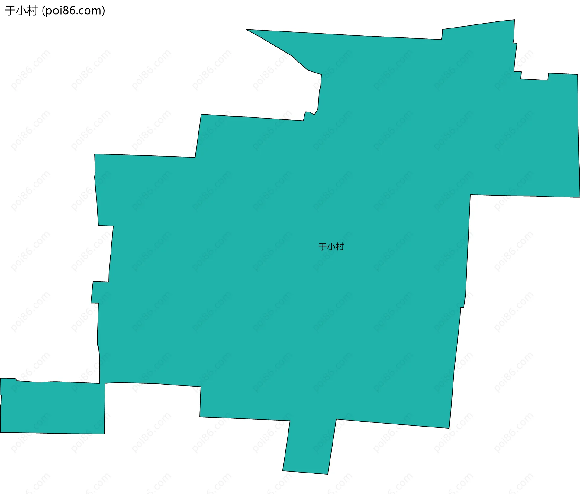 于小村边界地图