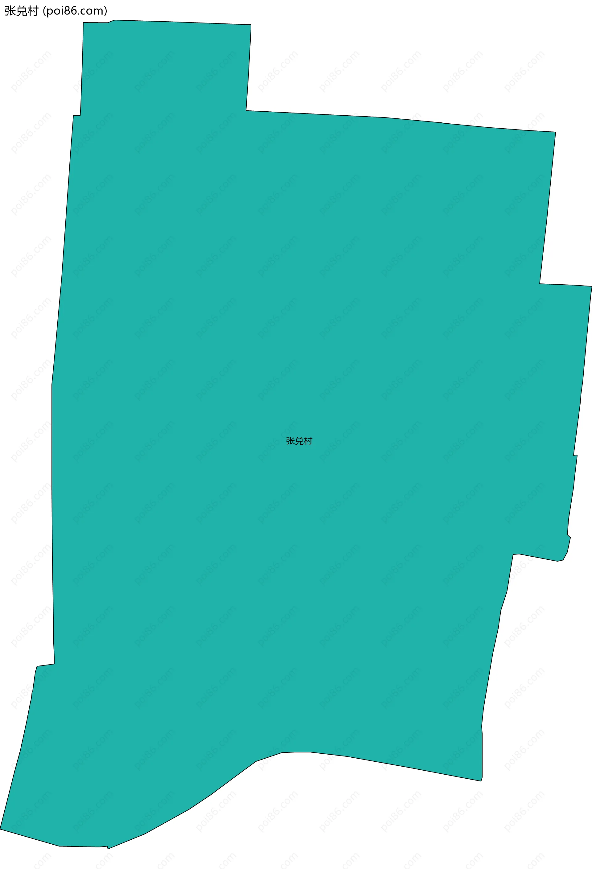 张兑村边界地图