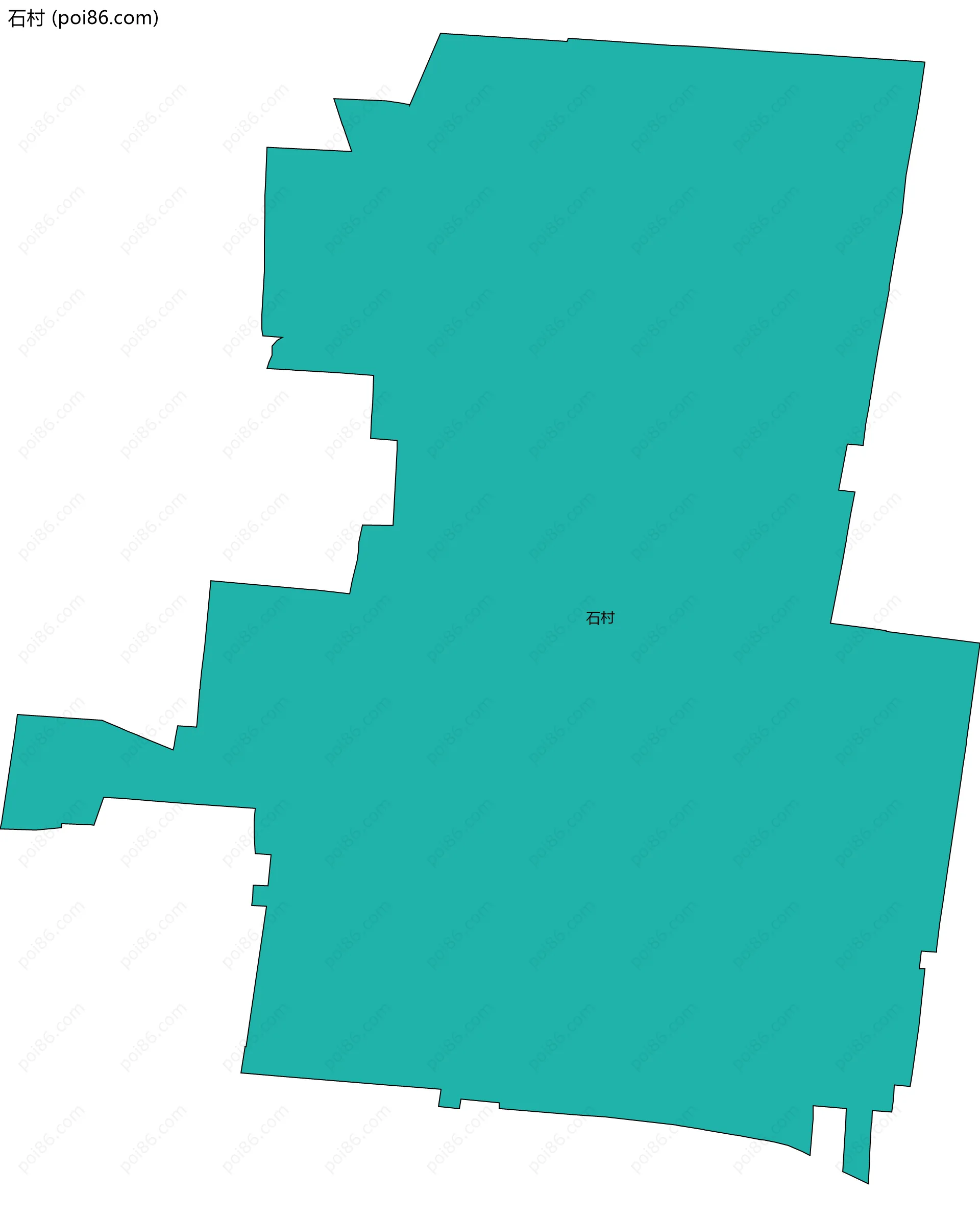 石村边界地图
