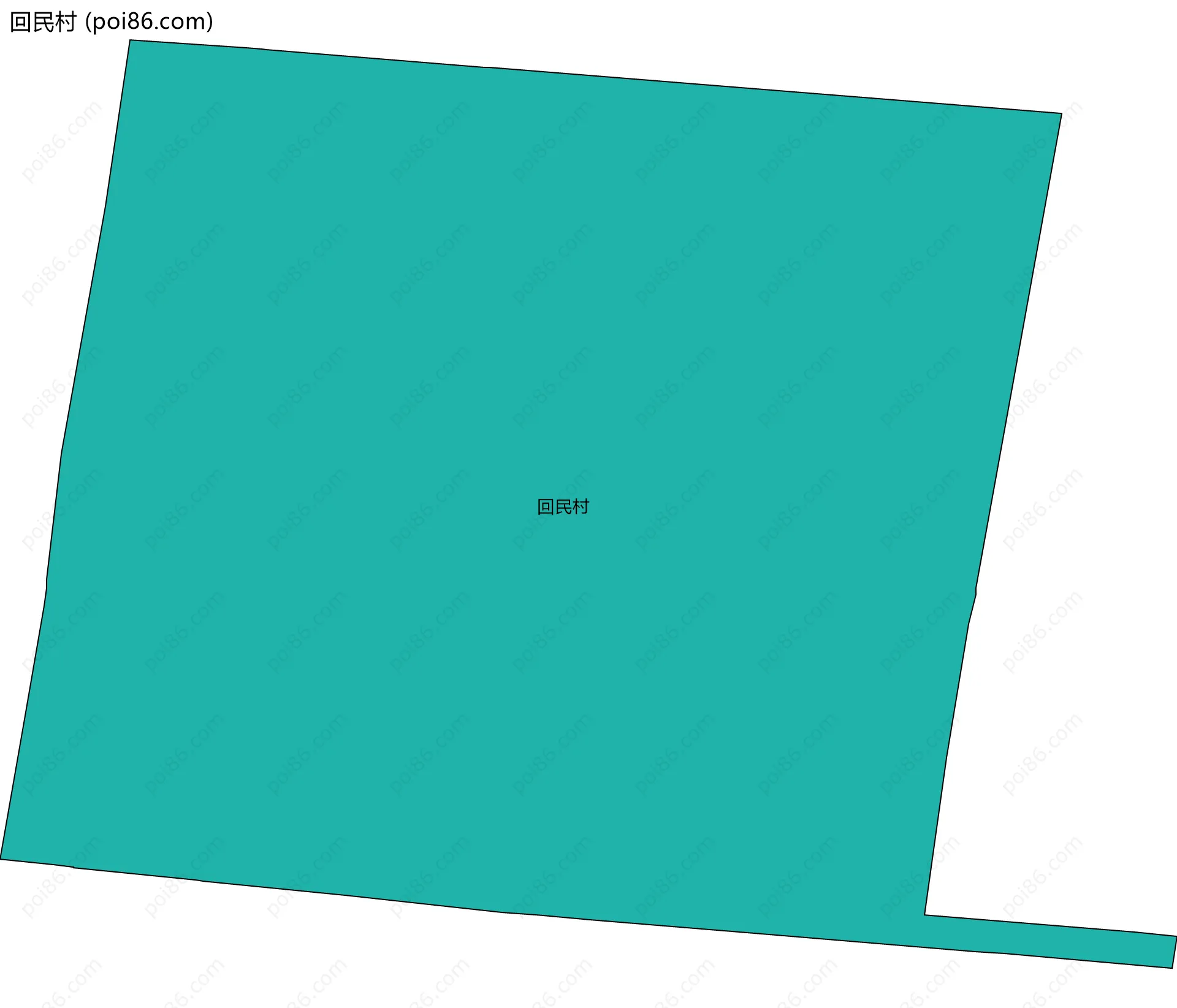 回民村边界地图