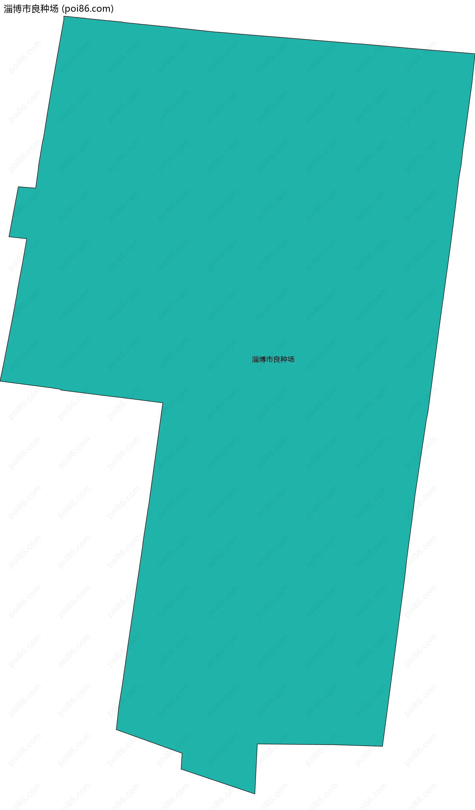 淄博市良种场边界地图