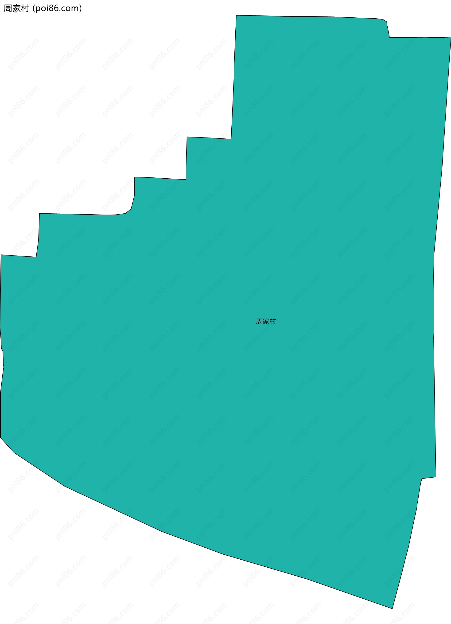 周家村边界地图