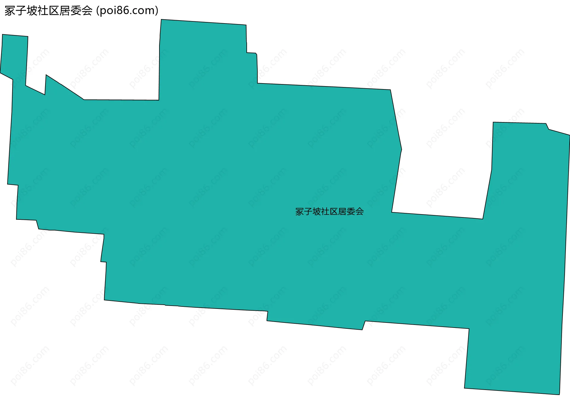 冢子坡社区居委会边界地图