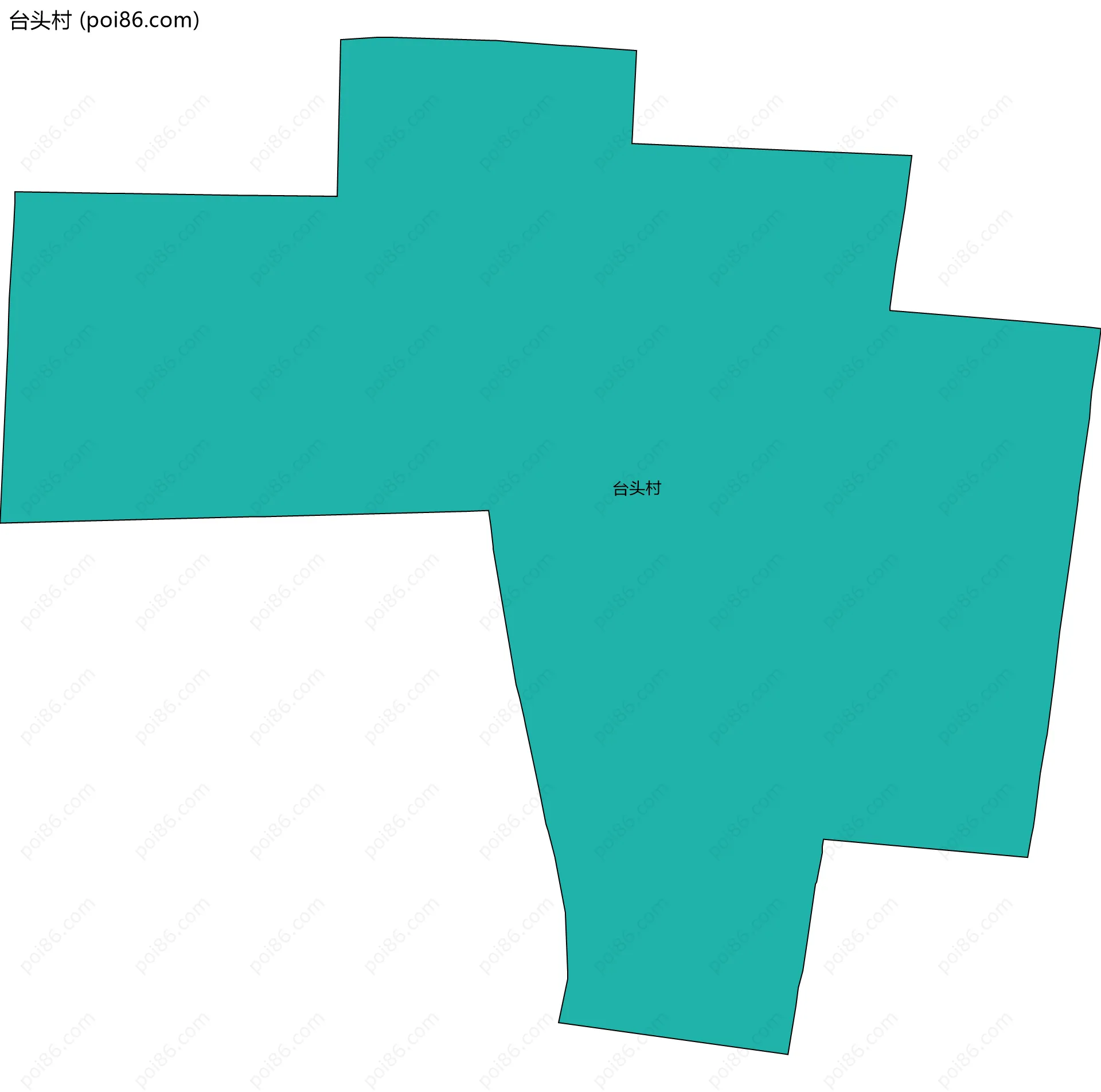 台头村边界地图