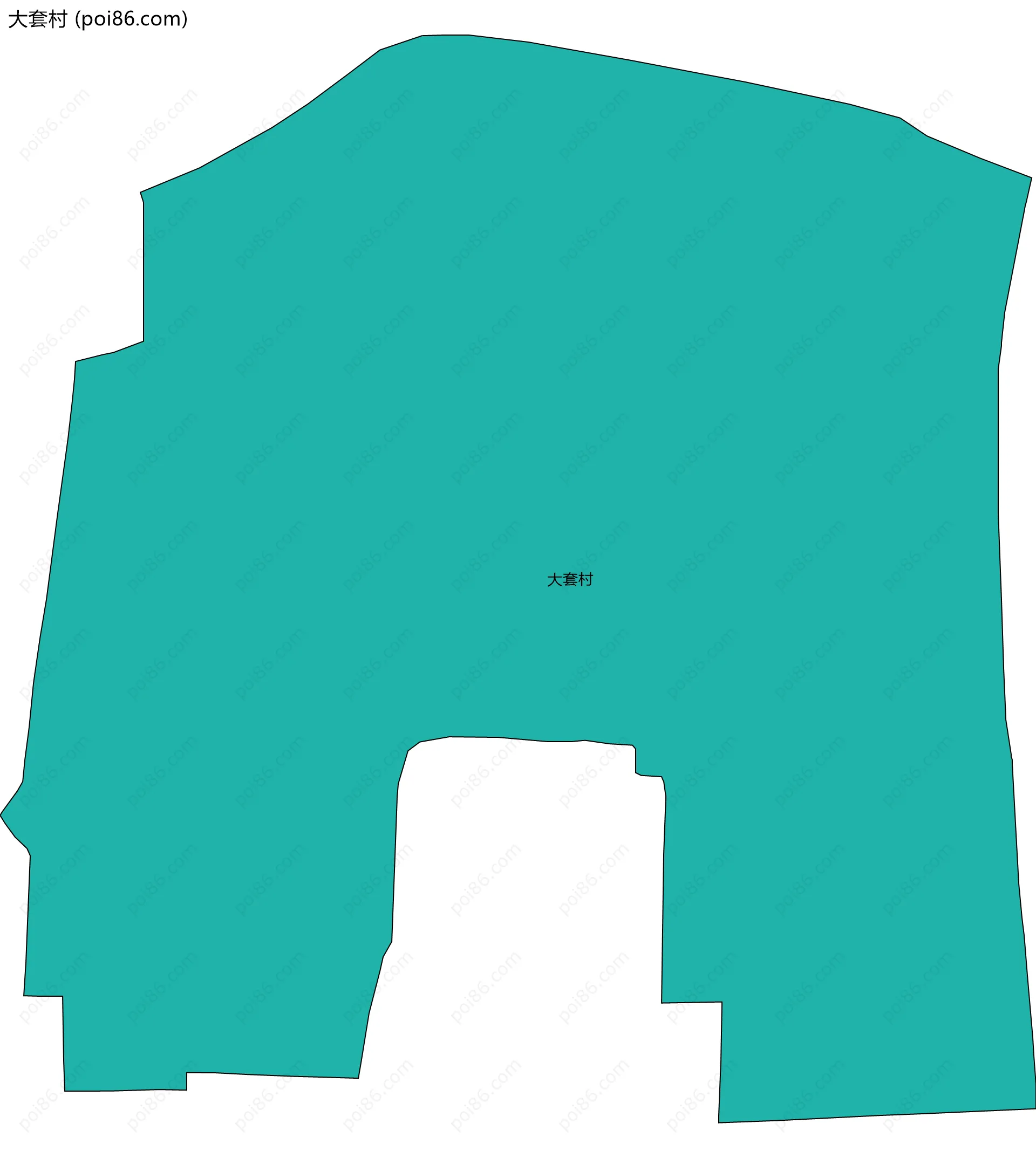 大套村边界地图