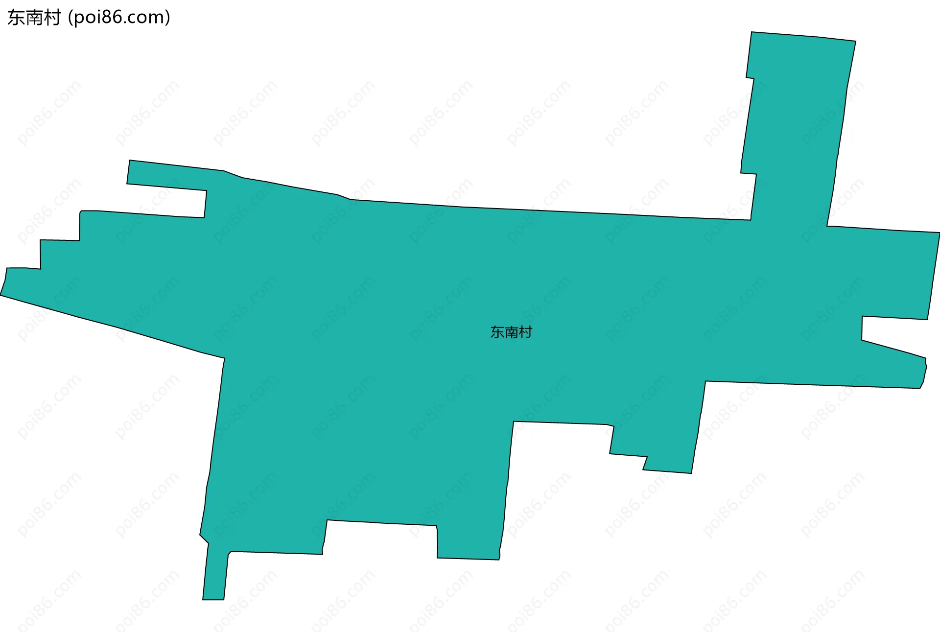 东南村边界地图