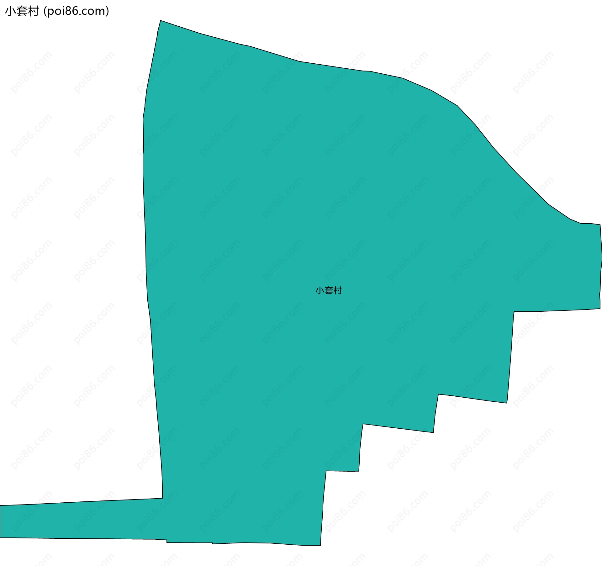 小套村边界地图