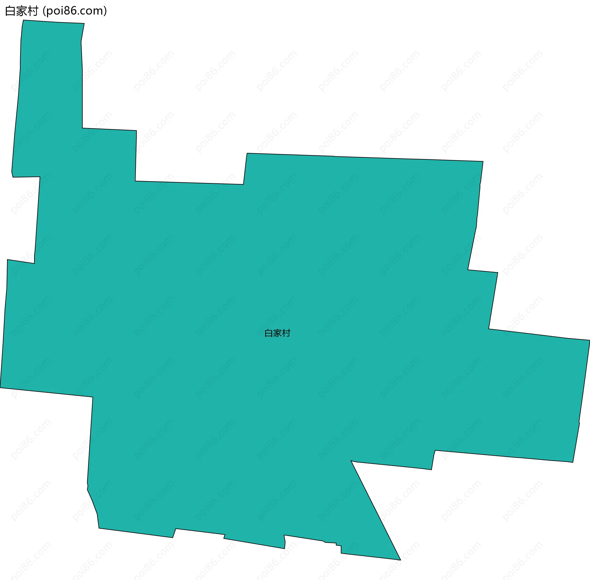 白家村边界地图