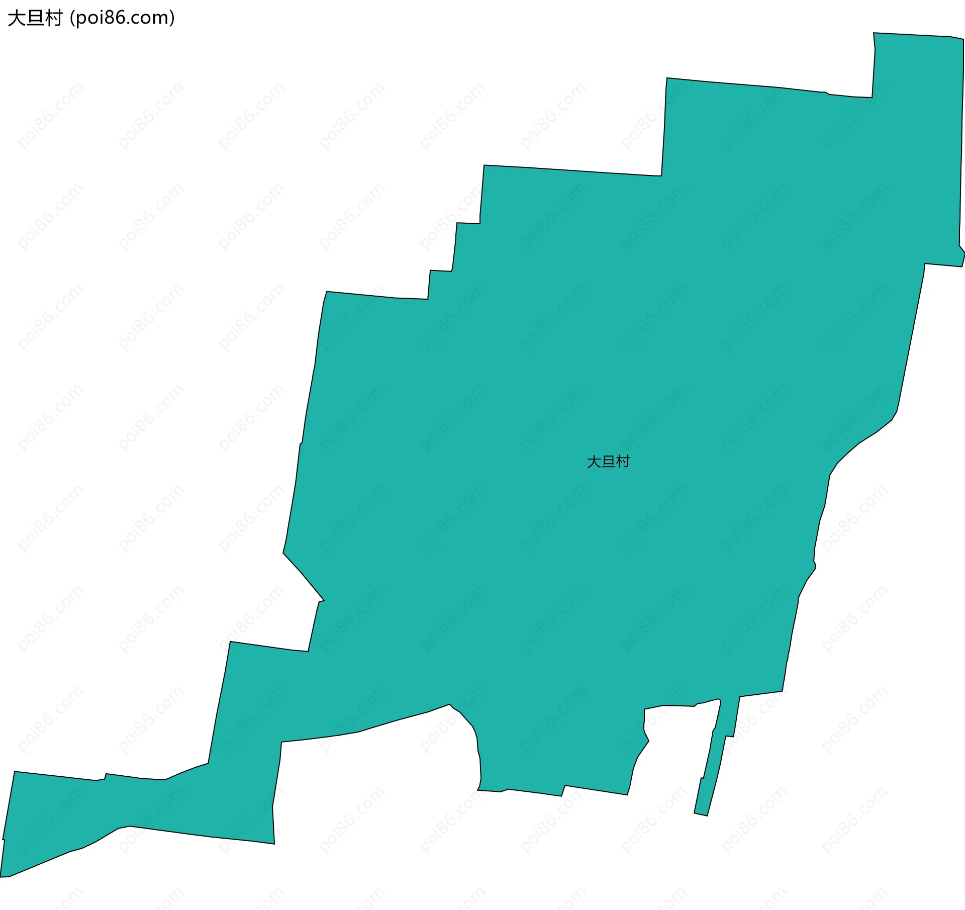 大旦村边界地图