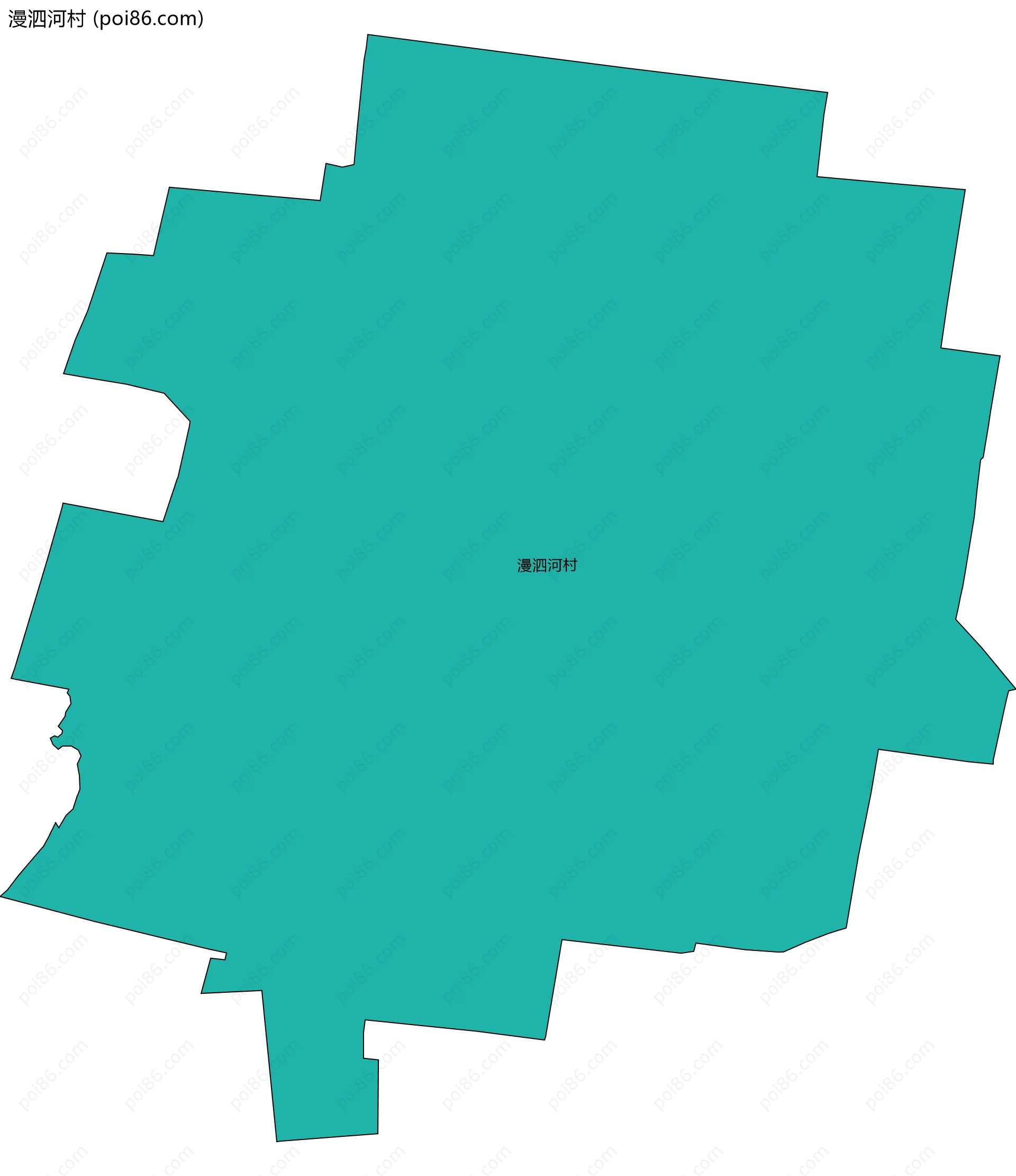 漫泗河村边界地图