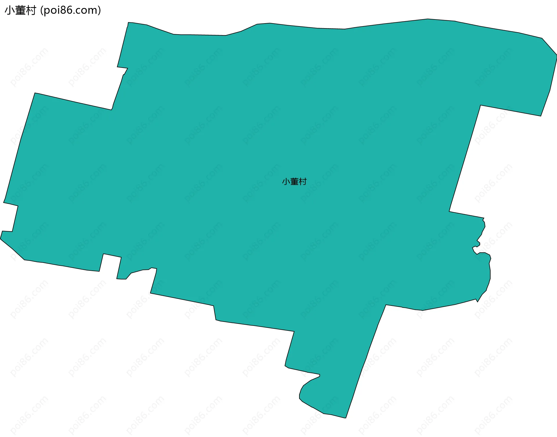 小董村边界地图