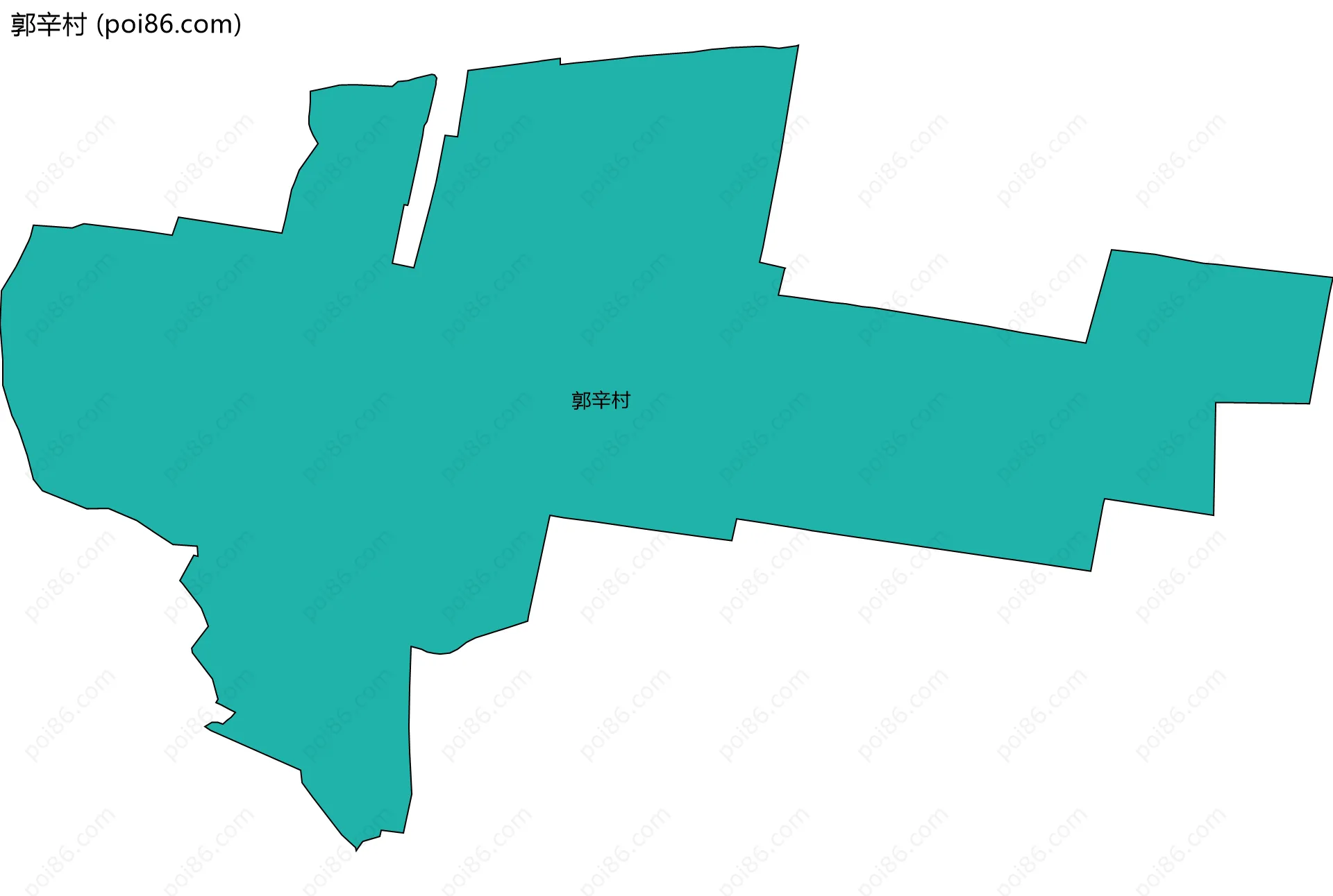 郭辛村边界地图