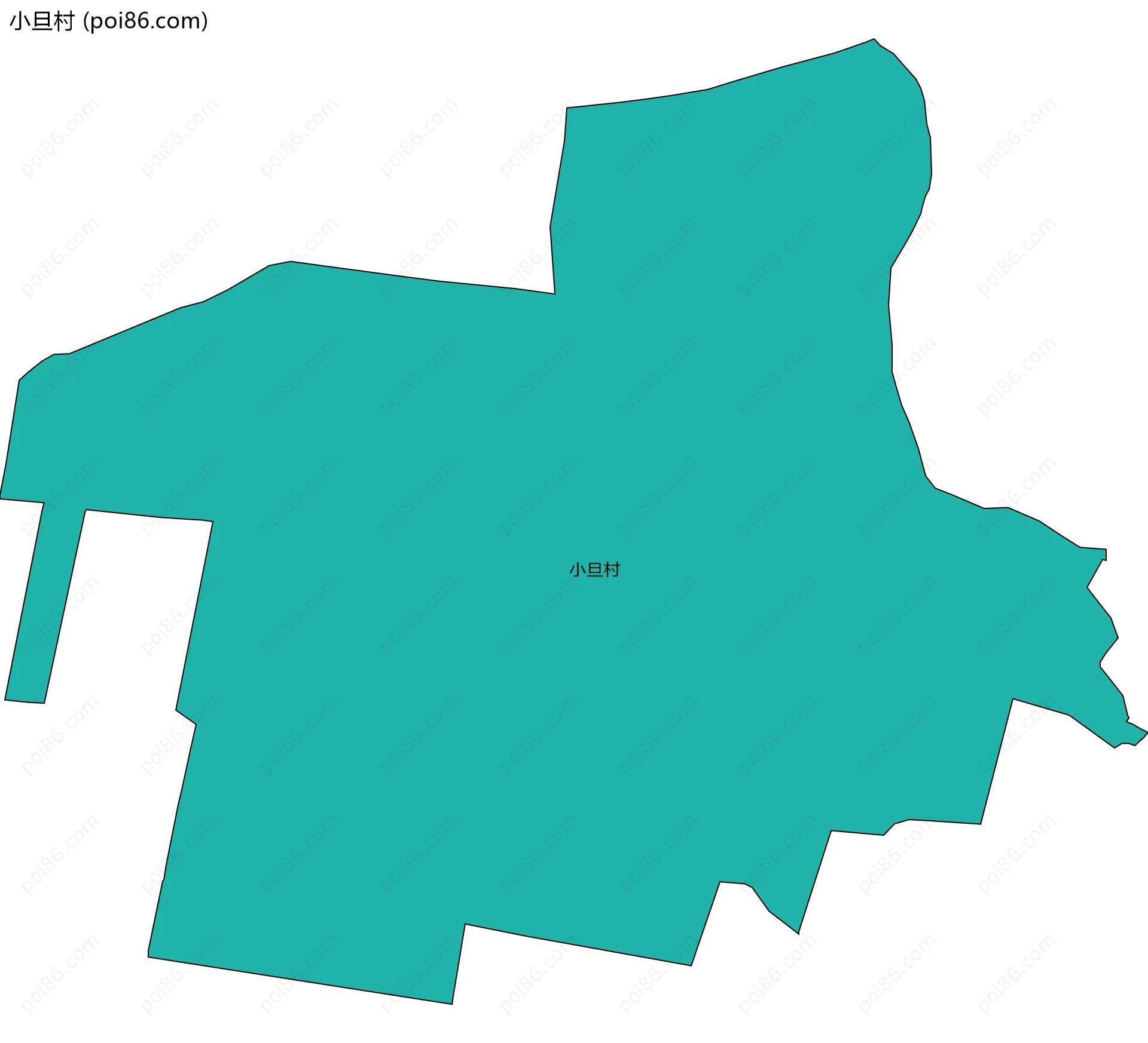 小旦村边界地图