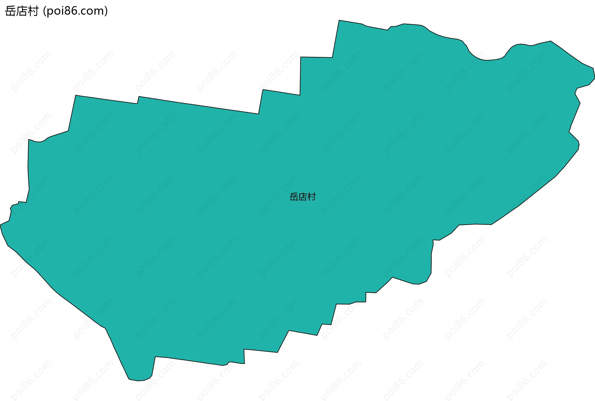 岳店村边界地图