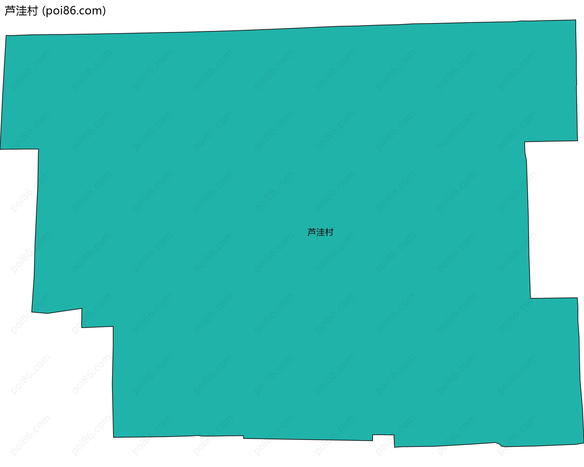 芦洼村边界地图