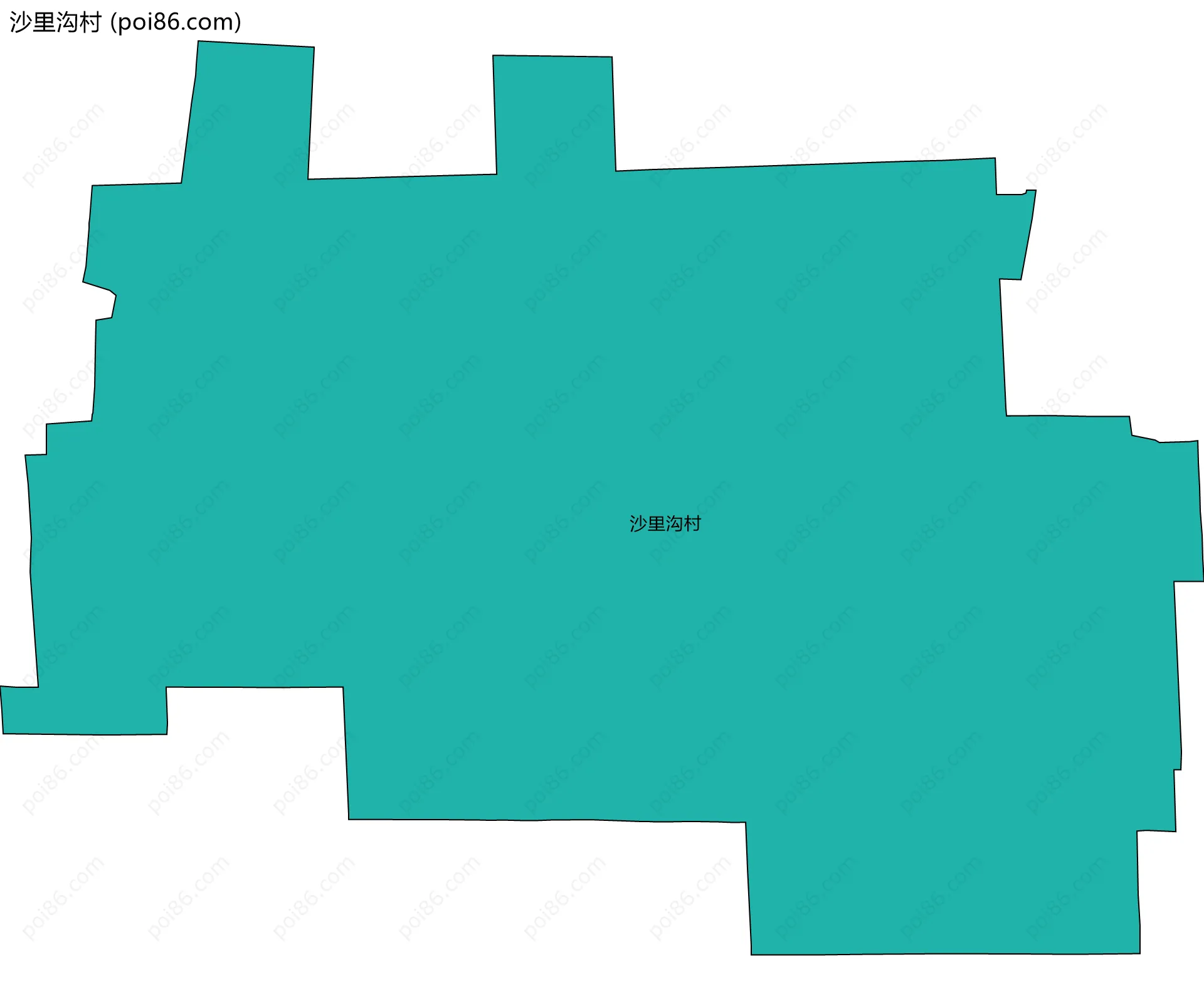 沙里沟村边界地图