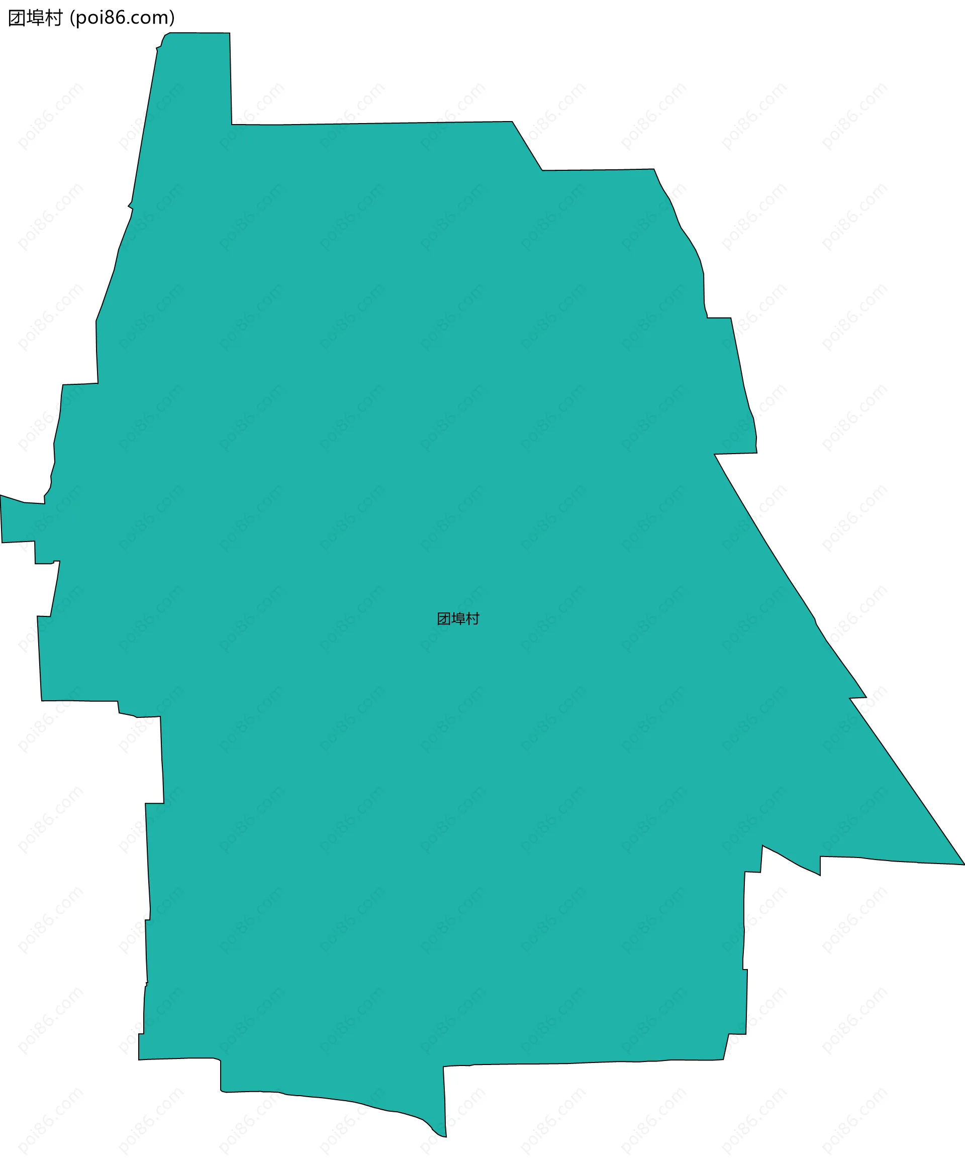 团埠村边界地图