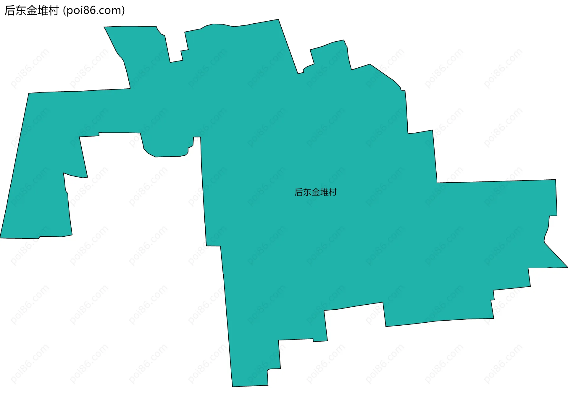 后东金堆村边界地图