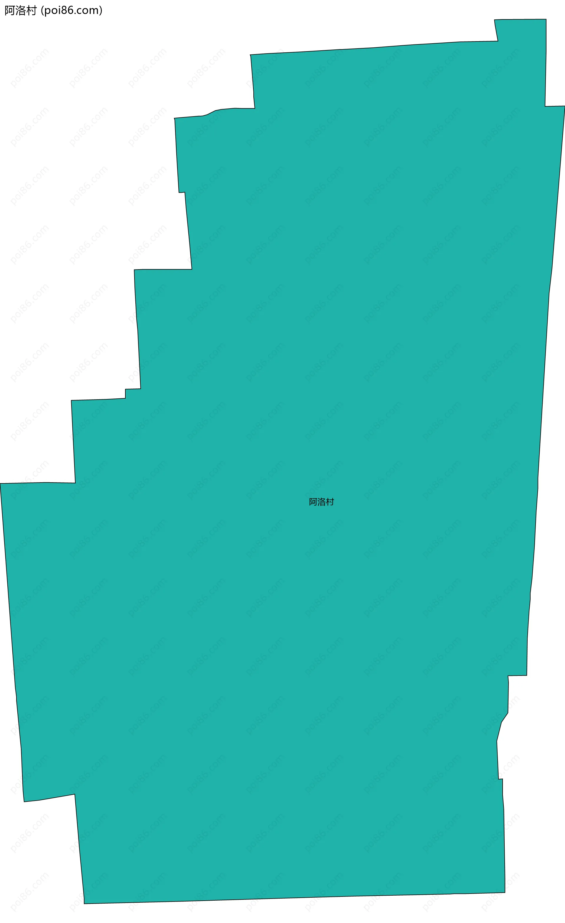 阿洛村边界地图