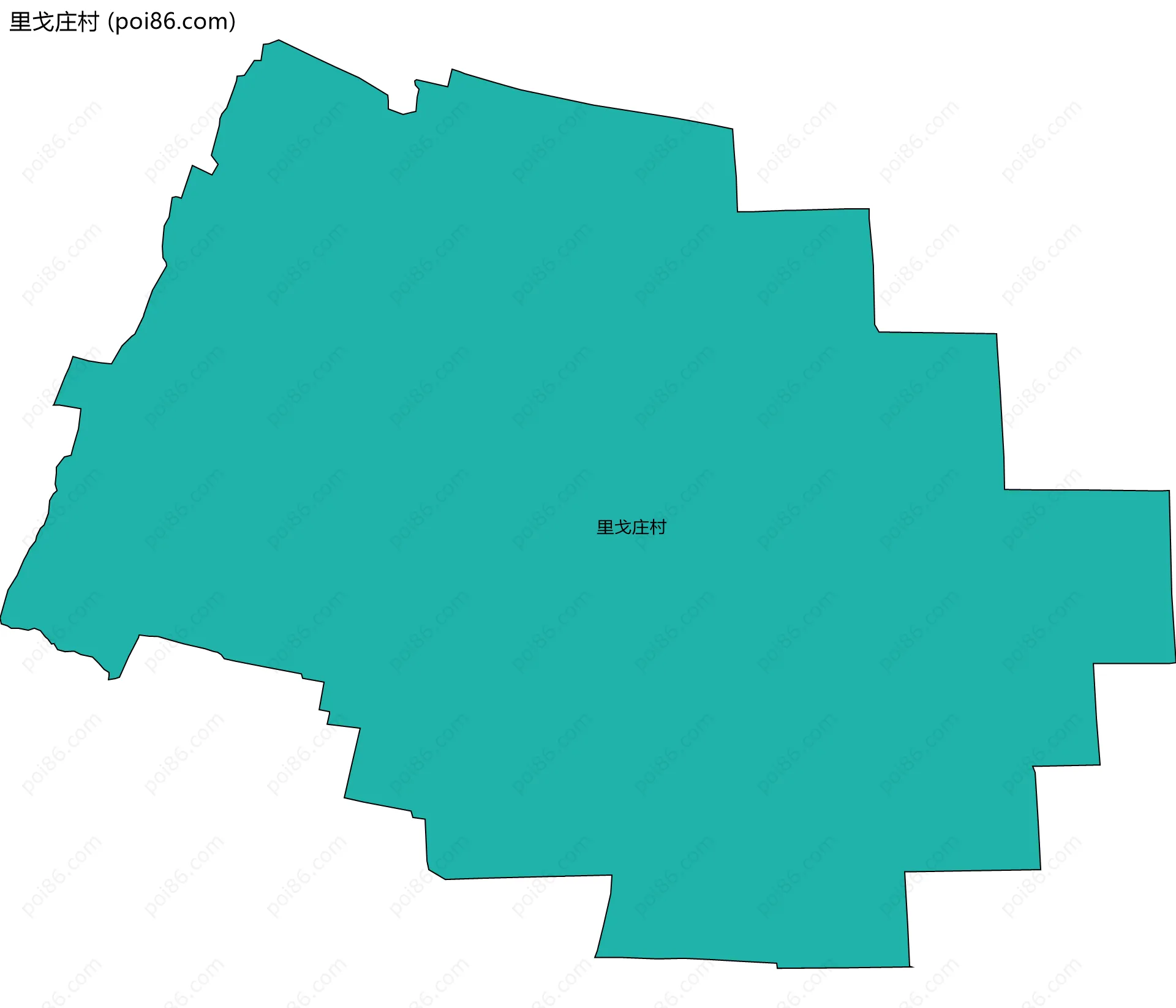 里戈庄村边界地图