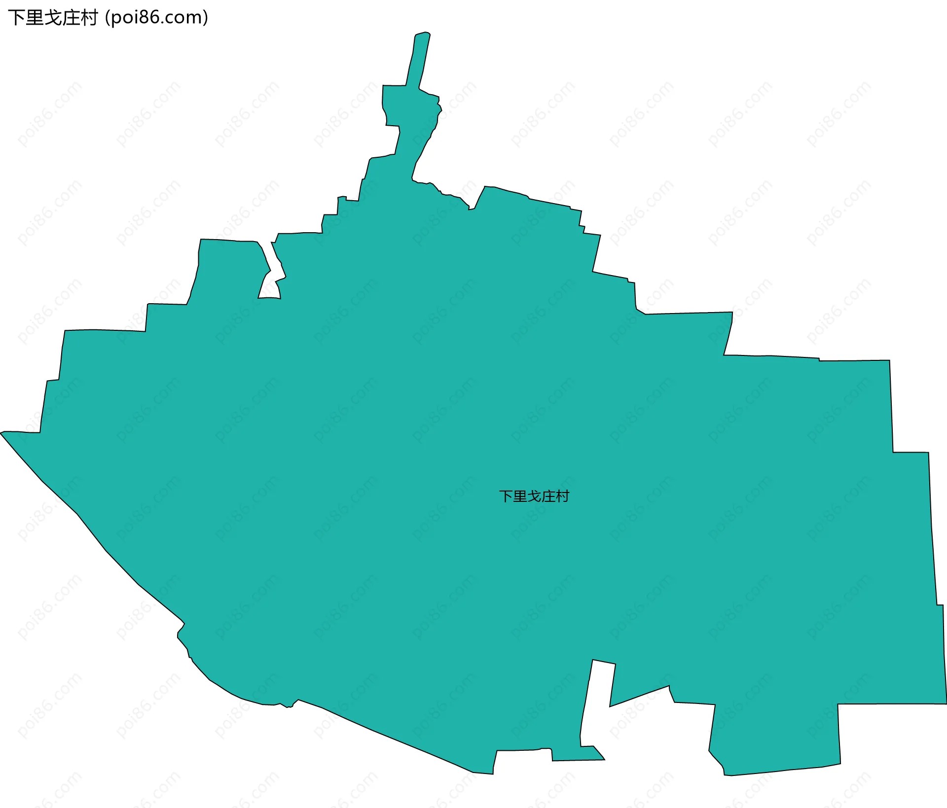 下里戈庄村边界地图