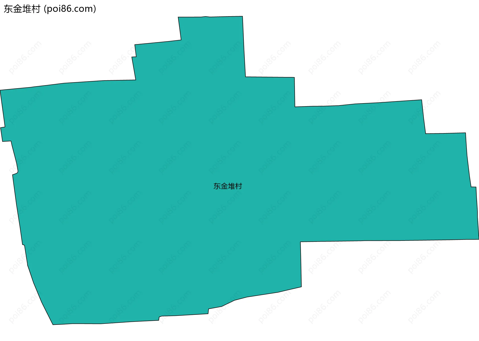 东金堆村边界地图